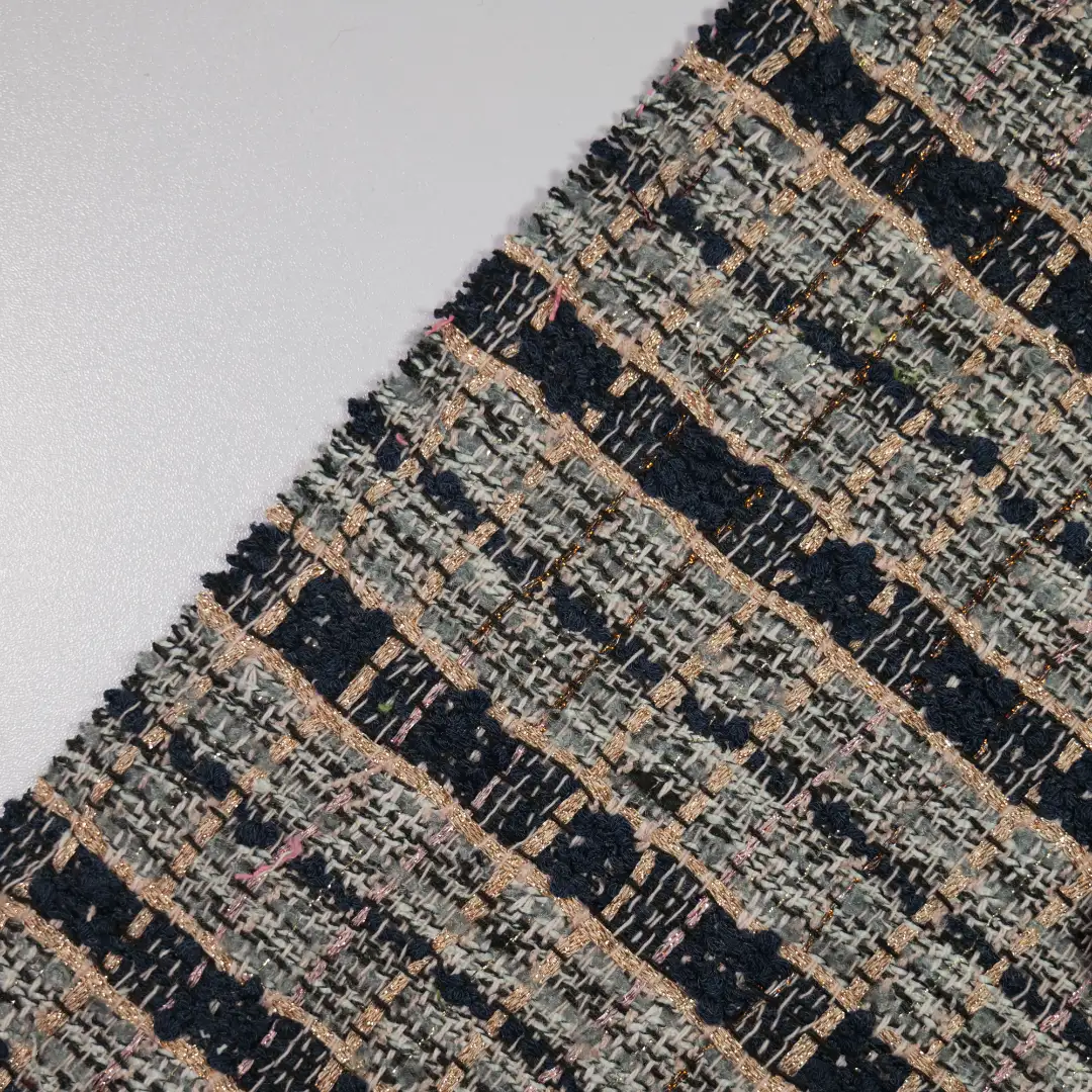 China Fabric for Pants,Skirt,Suit Chanel-Style Fabric Woolen Polyester Wool Black color buy from China wholesaler bulk order at wholesale price free worldwide shipping Alibaba