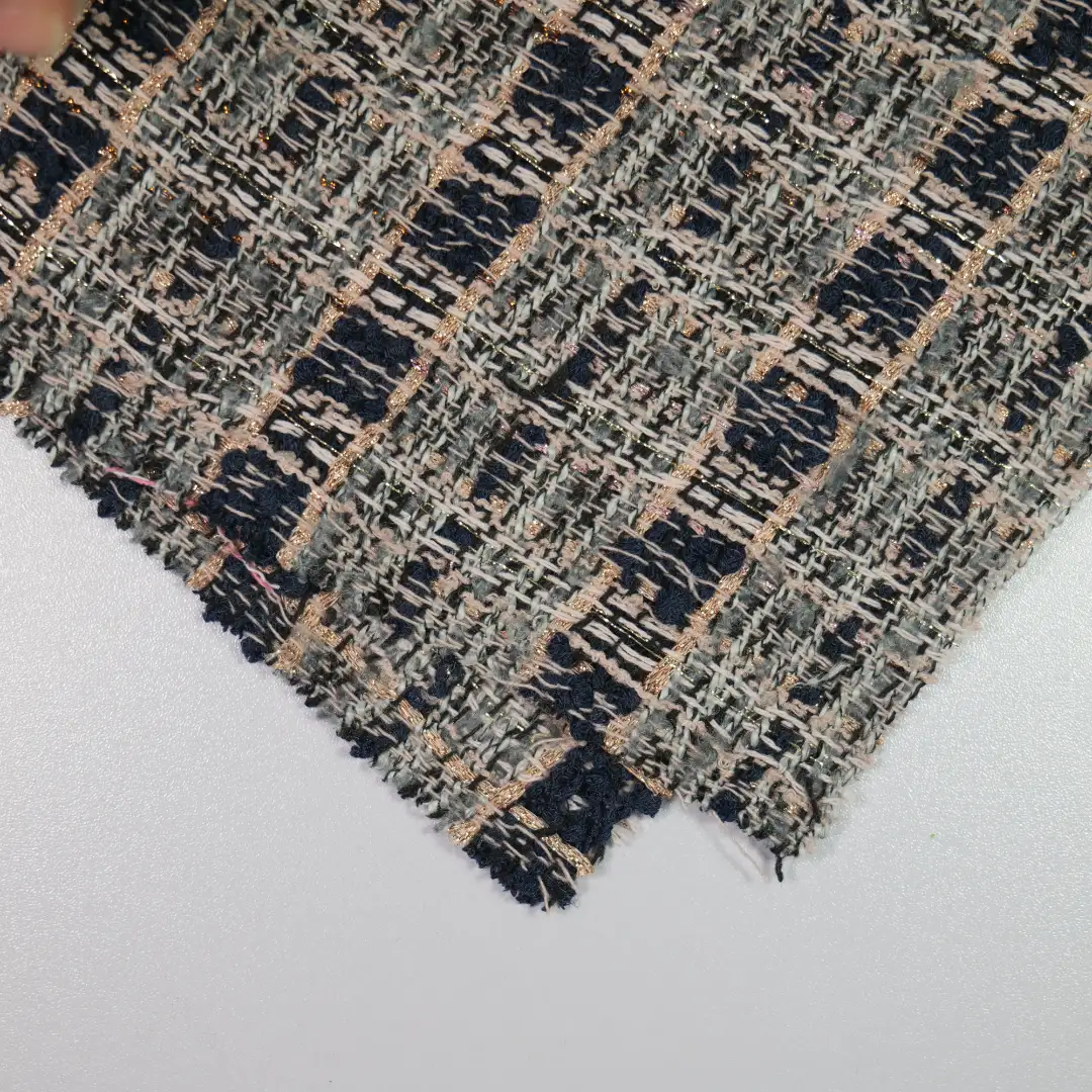 China Fabric for Pants,Skirt,Suit Chanel-Style Fabric Woolen Polyester Wool Black color buy from China wholesaler bulk order at wholesale price free worldwide shipping Alibaba