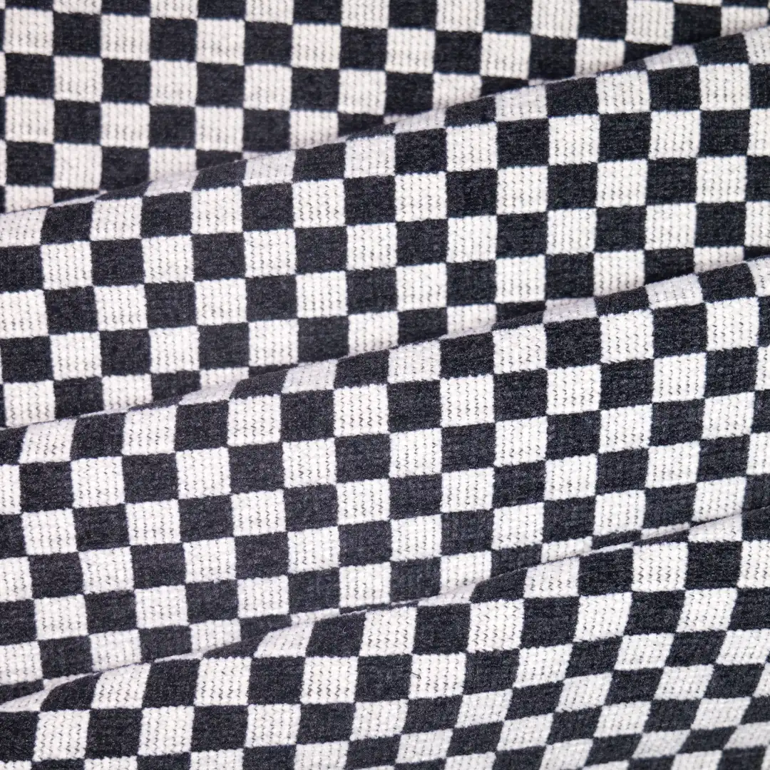 China Fabric for Jackets,Suit Double Cloth/Layer Fabric Knit Fabric Polyester Black color buy from China wholesaler bulk order at wholesale price free worldwide shipping Alibaba
