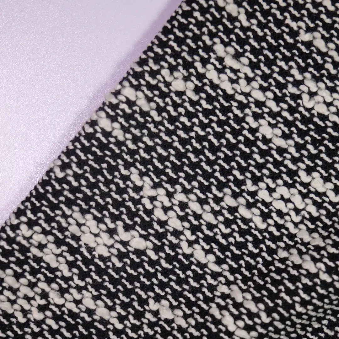 China Fabric for Open Cardigan ,Full-Zipper Cardigan ,Skirt  Jacquard Knit Fabric Cotton Polyester Black color buy from China wholesaler bulk order at wholesale price free worldwide shipping Alibaba