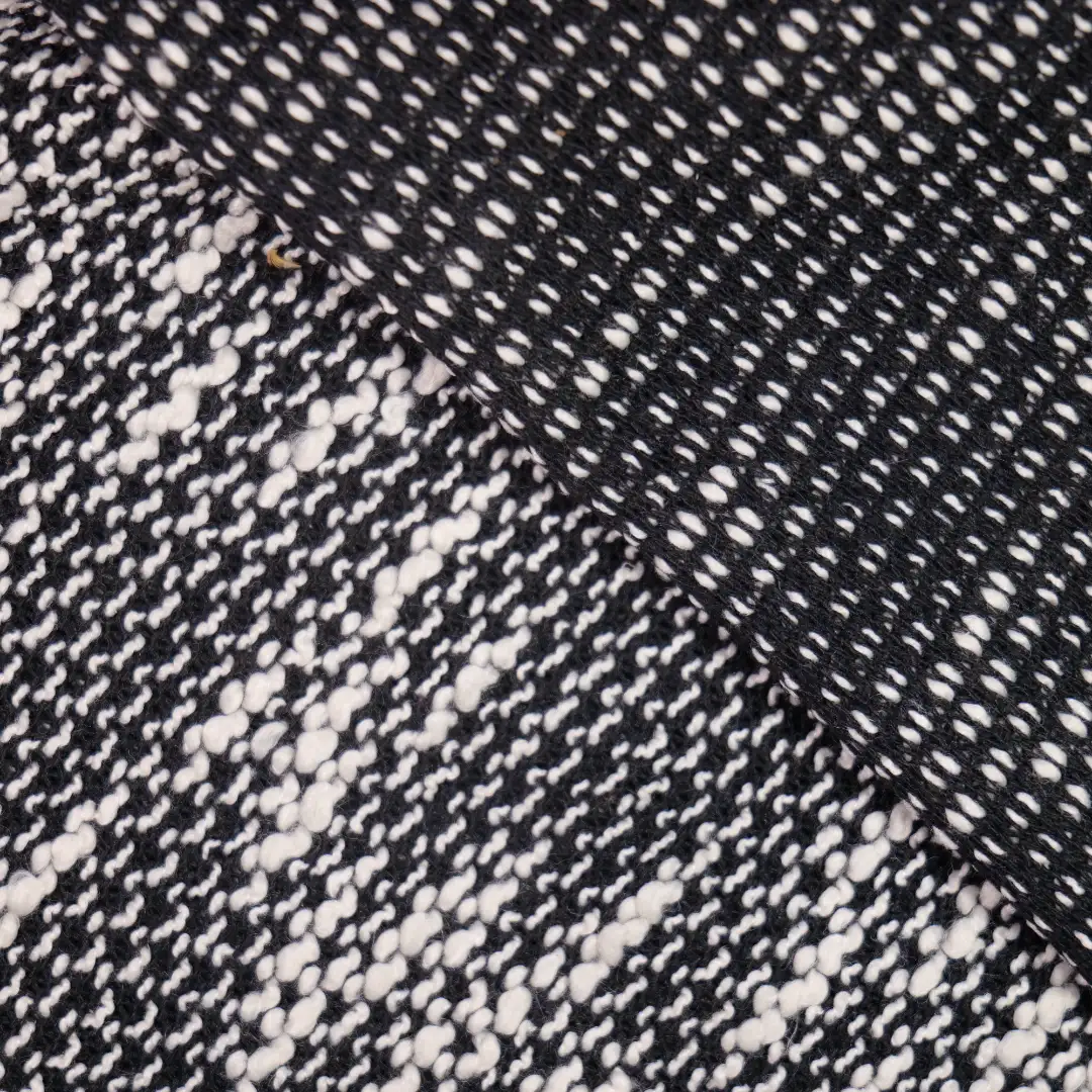 China Fabric for Open Cardigan ,Full-Zipper Cardigan ,Skirt  Jacquard Knit Fabric Cotton Polyester Black color buy from China wholesaler bulk order at wholesale price free worldwide shipping Alibaba