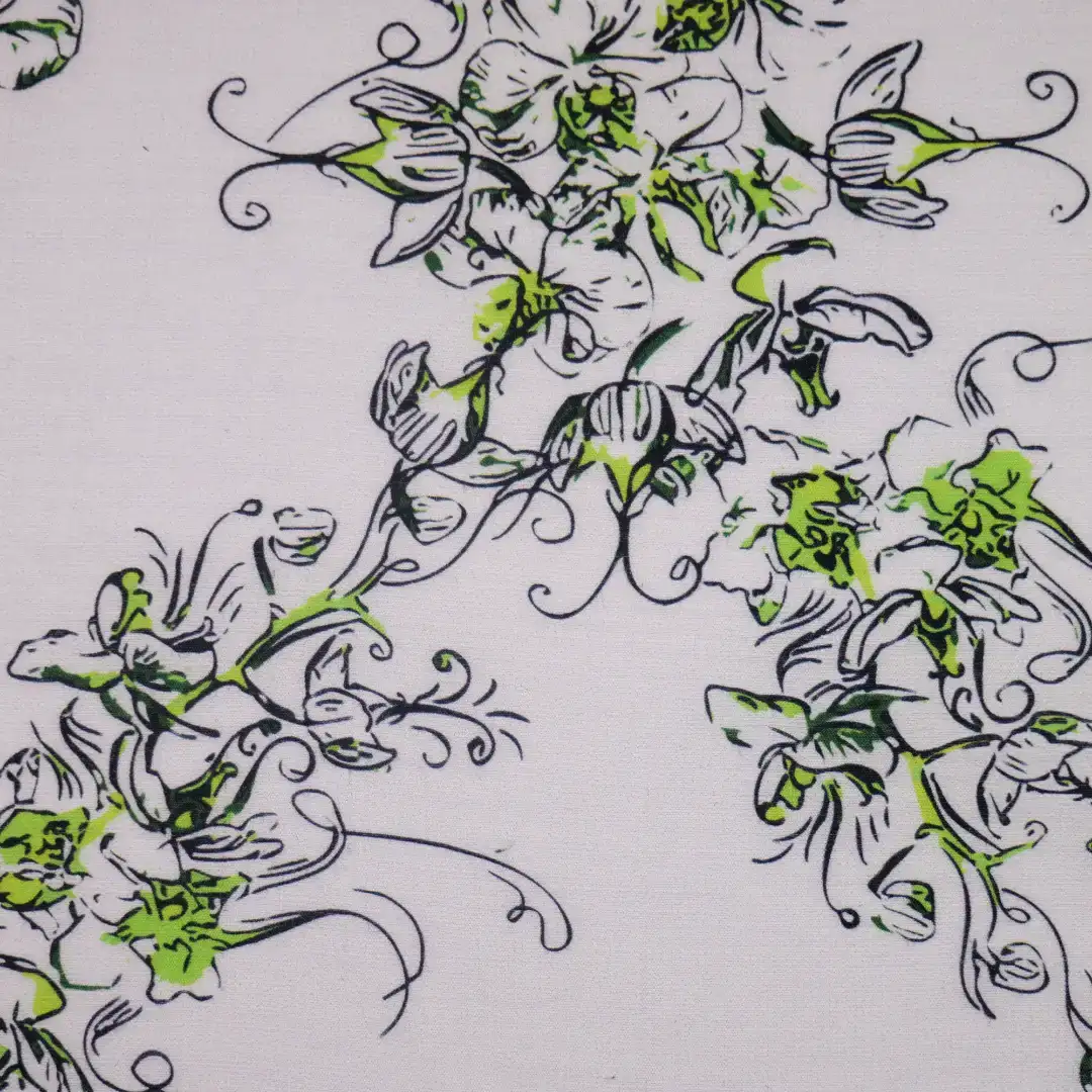 China Fabric for Pants,Skirt,Dresses (Pullover)  Viscose Print Natural Woven Fabric Cotton Rayon AntiqueWhite color buy from China wholesaler bulk order at wholesale price free worldwide shipping Alibaba