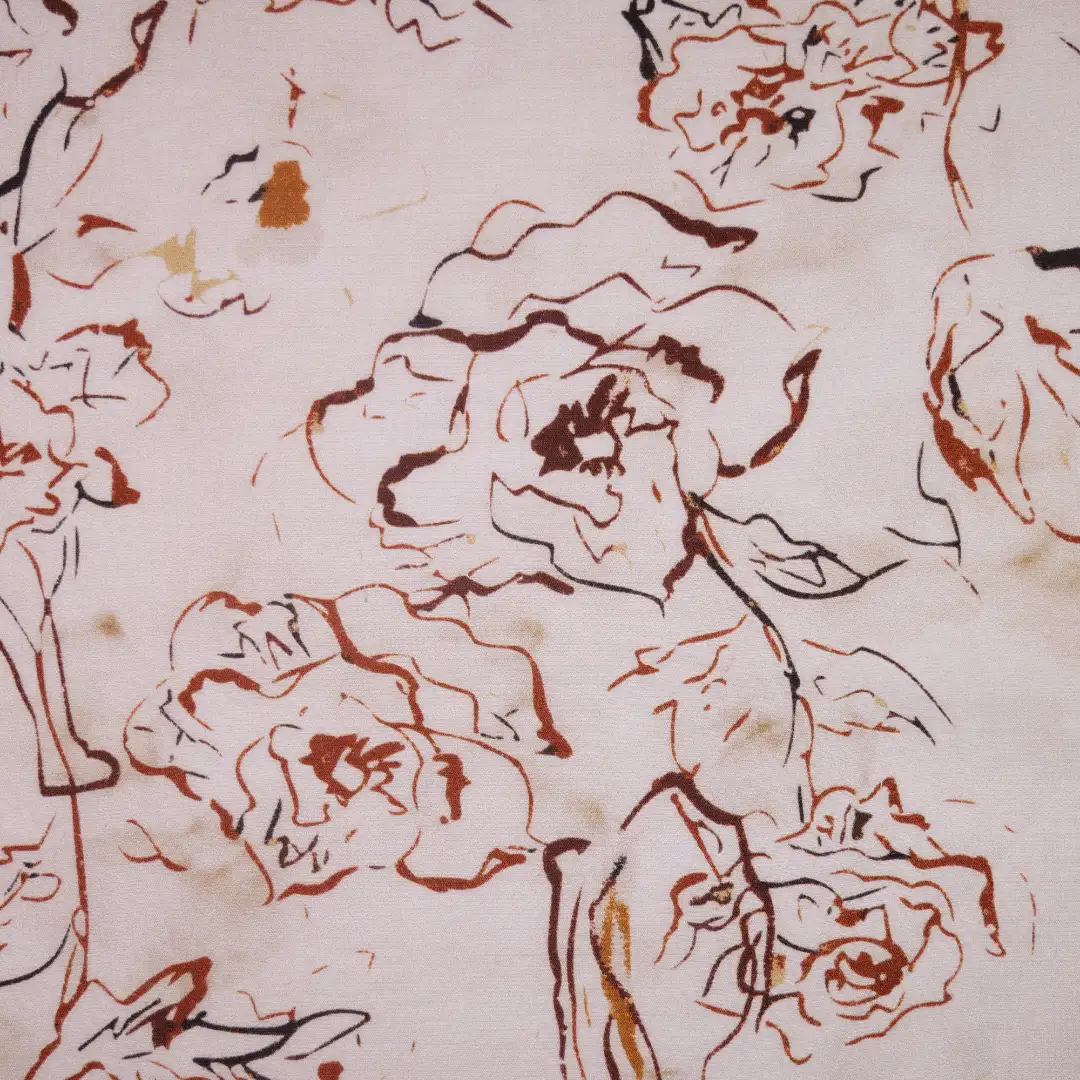 China Fabric for Shirt,Pants,T-Shirt,Skirt Viscose Print Natural Woven Fabric Cotton Rayon Beige color buy from China wholesaler bulk order at wholesale price free worldwide shipping Alibaba