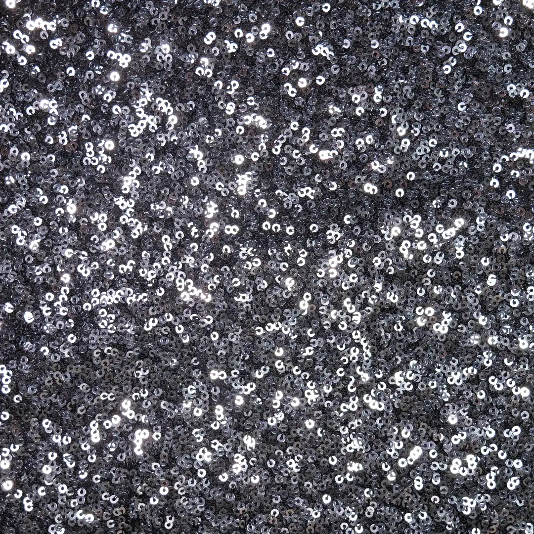 China Fabric for Skirt  Sequined Mesh Fabric Knit Fabric Polyester Spandex silve color buy from China wholesaler bulk order at wholesale price free worldwide shipping Alibaba