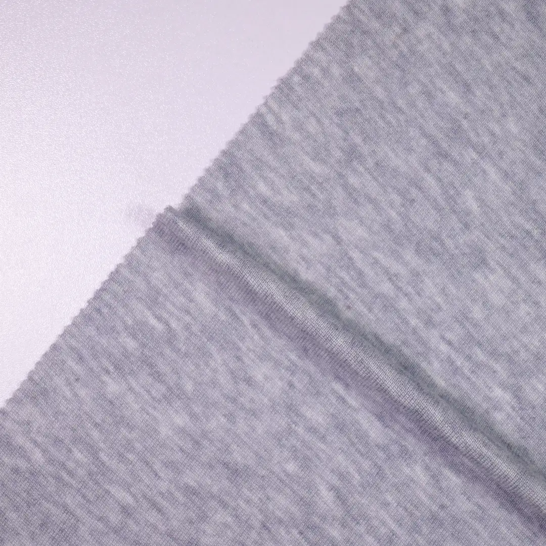 China Fabric for T-Shirt,Polo Shirt,Tank Top Rib Knit Fabric Tencel Wool Light Gray color buy from China wholesaler bulk order at wholesale price free worldwide shipping Alibaba