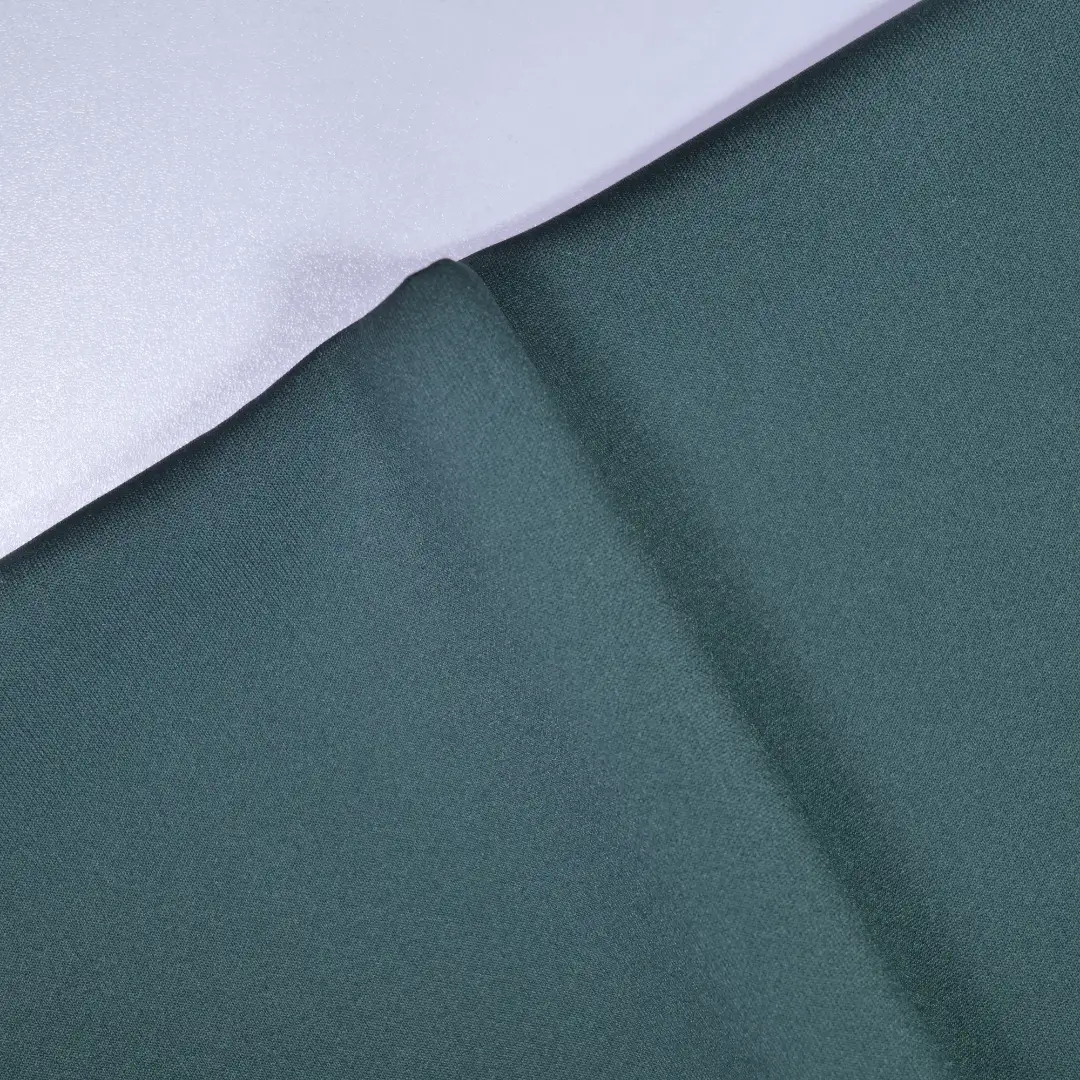 China Fabric for Jackets,Sweatshirt Scuba Knit Fabric Polyester Cotton Spandex Green color buy from China wholesaler bulk order at wholesale price free worldwide shipping Alibaba