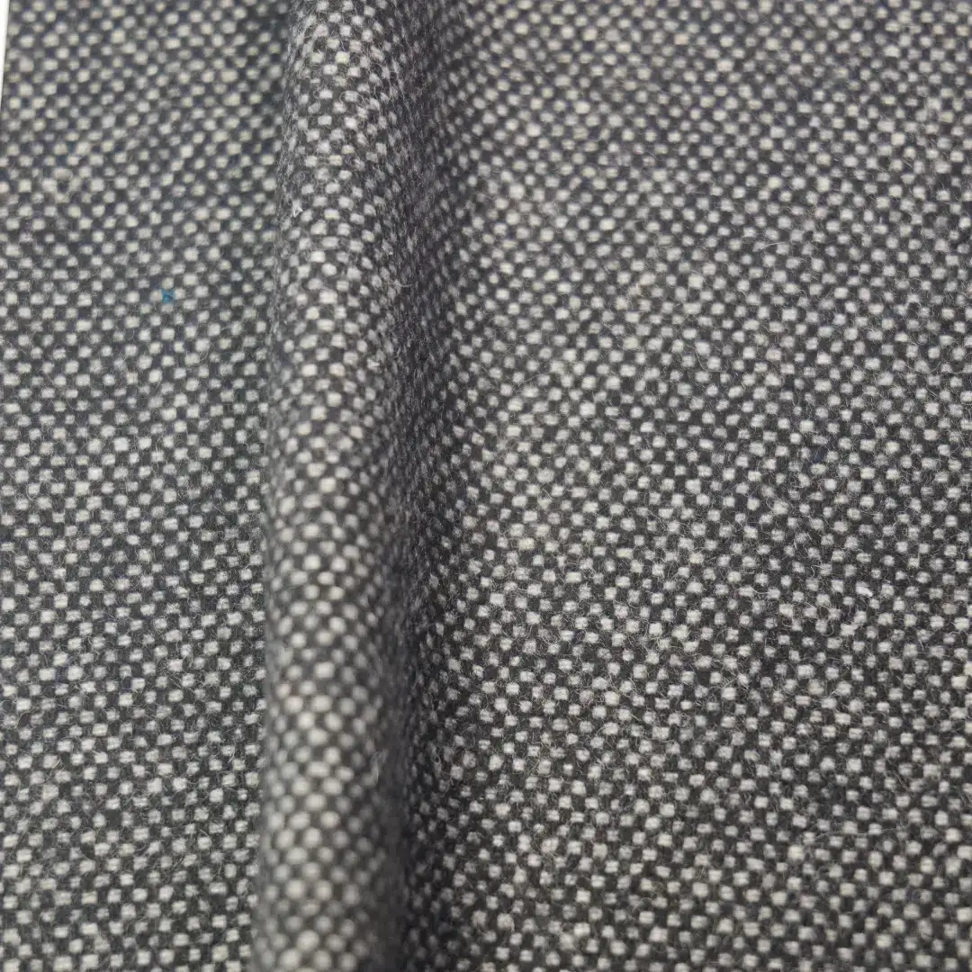 China Fabric for Overcoat,Suit Chanel-Style Fabric Woolen Wool Polyester Black color buy from China wholesaler bulk order at wholesale price free worldwide shipping Alibaba