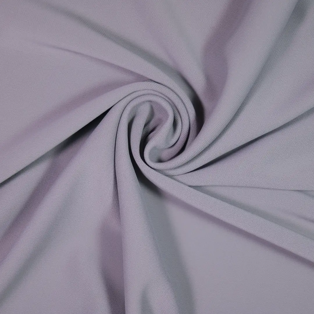 China Fabric for Blouse,Crop Top Single Jersey Knit Fabric Polyester Spandex Gray color buy from China wholesaler bulk order at wholesale price free worldwide shipping Alibaba