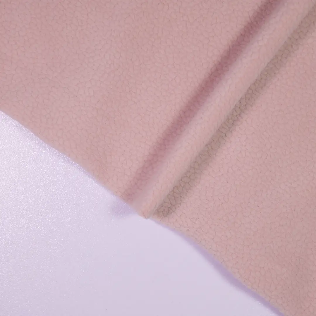 China Fabric for Jackets,Full-Zipper Cardigan ,Knitted Jacket  Fleece Knit Fabric Polyester Elastane Pink color buy from China wholesaler bulk order at wholesale price free worldwide shipping Alibaba