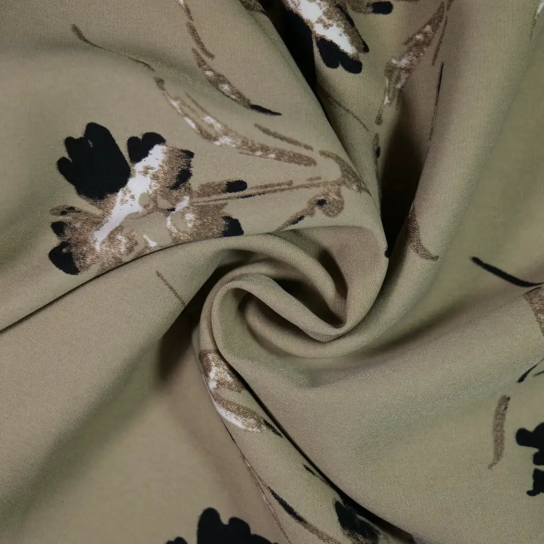 China Fabric for Pleated Midi Skirt,Strap Midi Dress,Wide Leg Capri Pants,Button Half-Placket Long Sleeve Shirt Poplin Synthetic Woven Fabric Polyester Khaki color buy from China wholesaler bulk order at wholesale price free worldwide shipping Alibaba