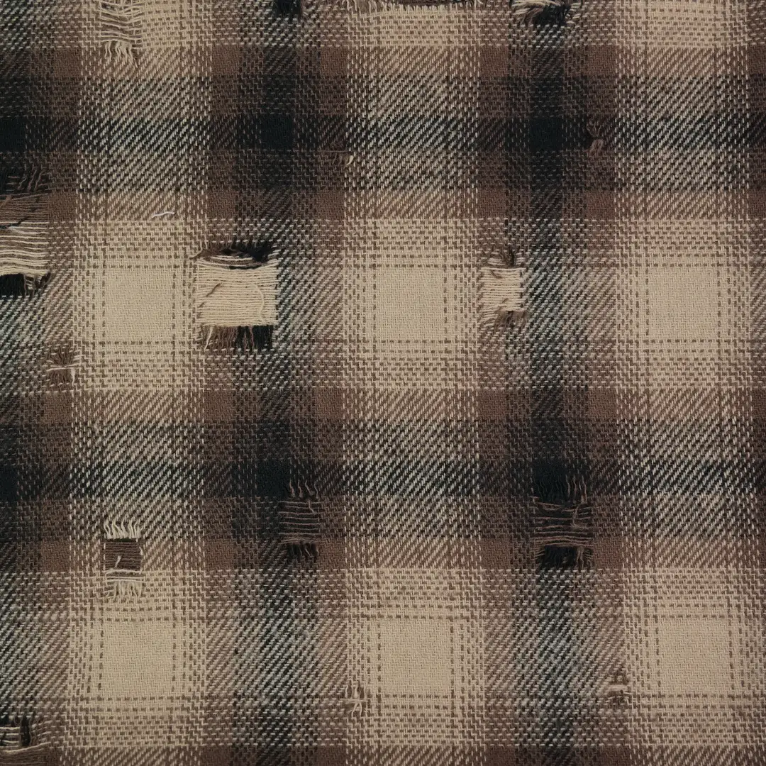 China Fabric for Shirt,Over Shirt,Sleeveless Sundress,Strap Midi Dress Yarn Dyed Check Natural Woven Fabric Cotton coffee color buy from China wholesaler bulk order at wholesale price free worldwide shipping Alibaba