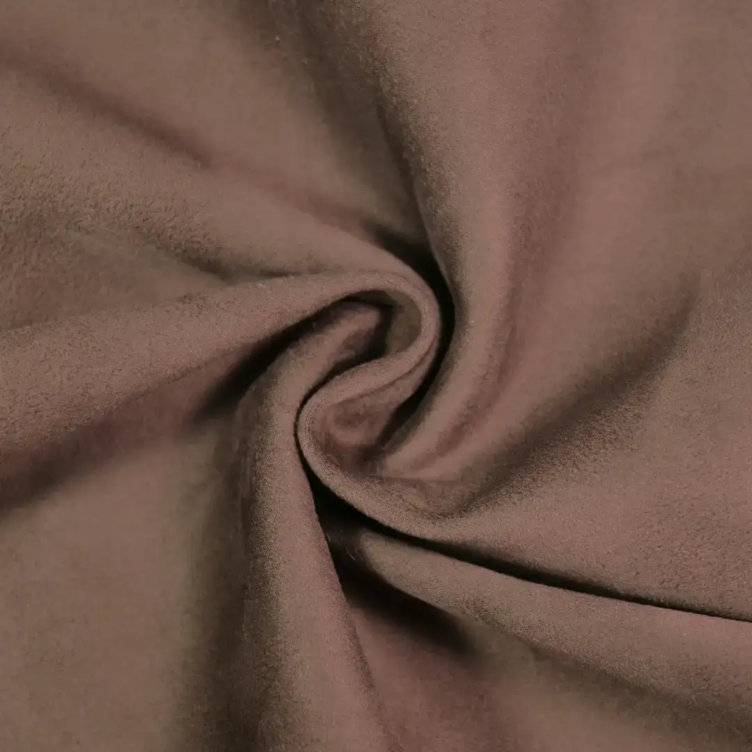 China Fabric for Jackets,Down Jacket,Uniform Warp Suede Knit Fabric Polyester brown color buy from China wholesaler bulk order at wholesale price free worldwide shipping Alibaba