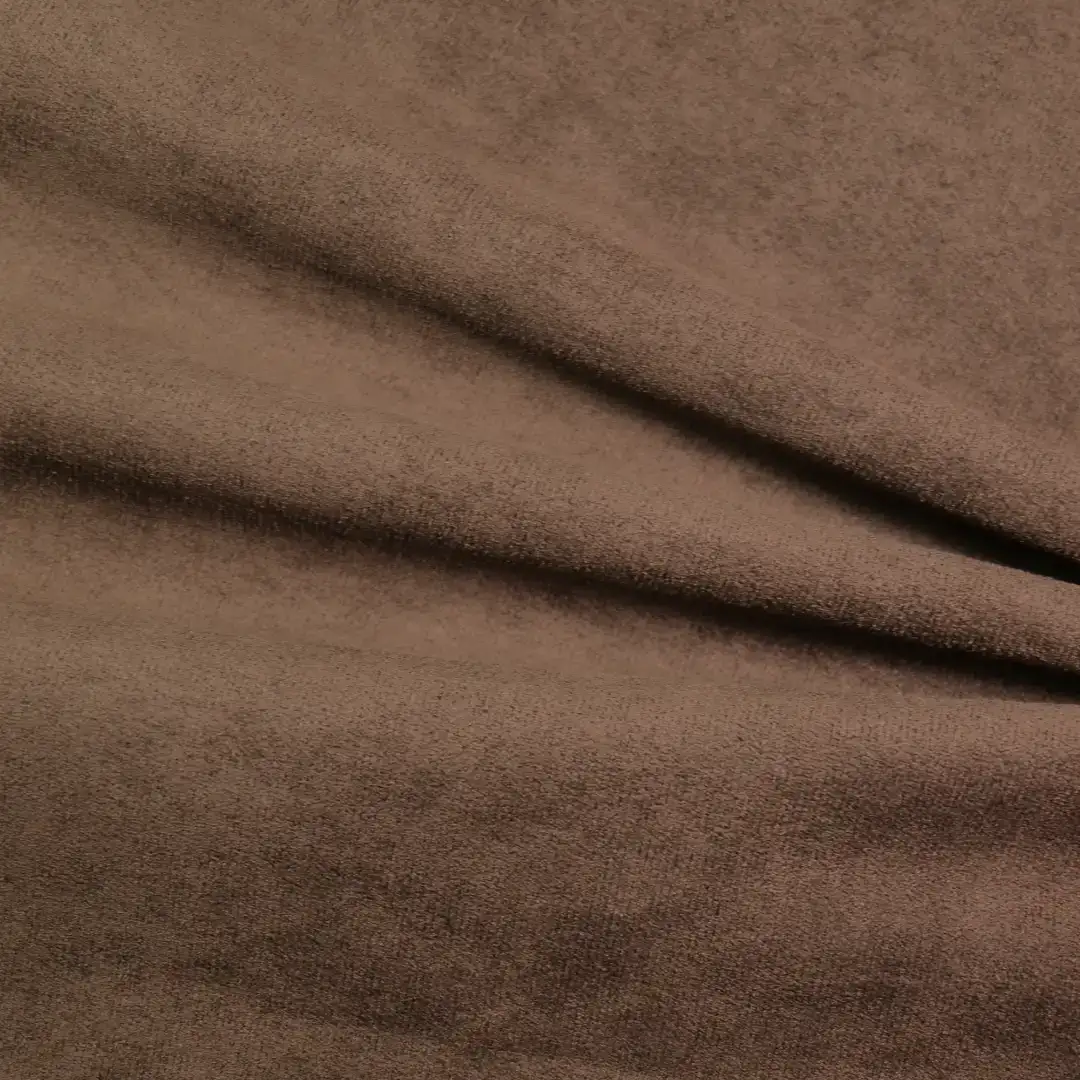 China Fabric for Jackets,Skirt Suede Knit Fabric Polyester brown color buy from China wholesaler bulk order at wholesale price free worldwide shipping Alibaba