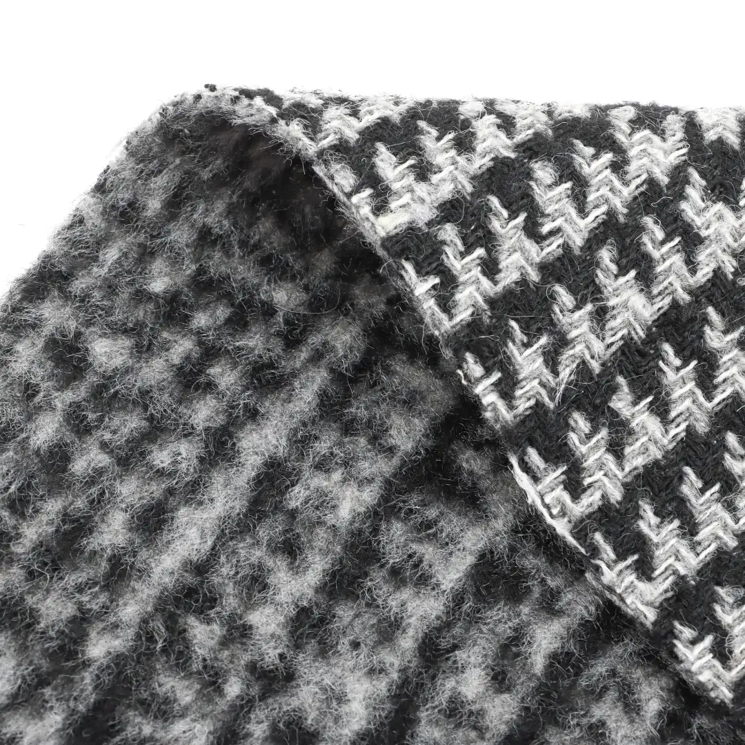 China Fabric for Overcoat,Skirt ,Waist coat Woolen Overcoat Woolen Other black-white color buy from China wholesaler bulk order at wholesale price free worldwide shipping Alibaba