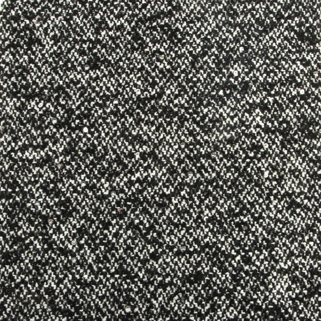 China Fabric for Blazer,Overcoat,Skirt ,Waist coat Woolen Tweed Woolen Wool Polyester Acrylic black-white color buy from China wholesaler bulk order at wholesale price free worldwide shipping Alibaba