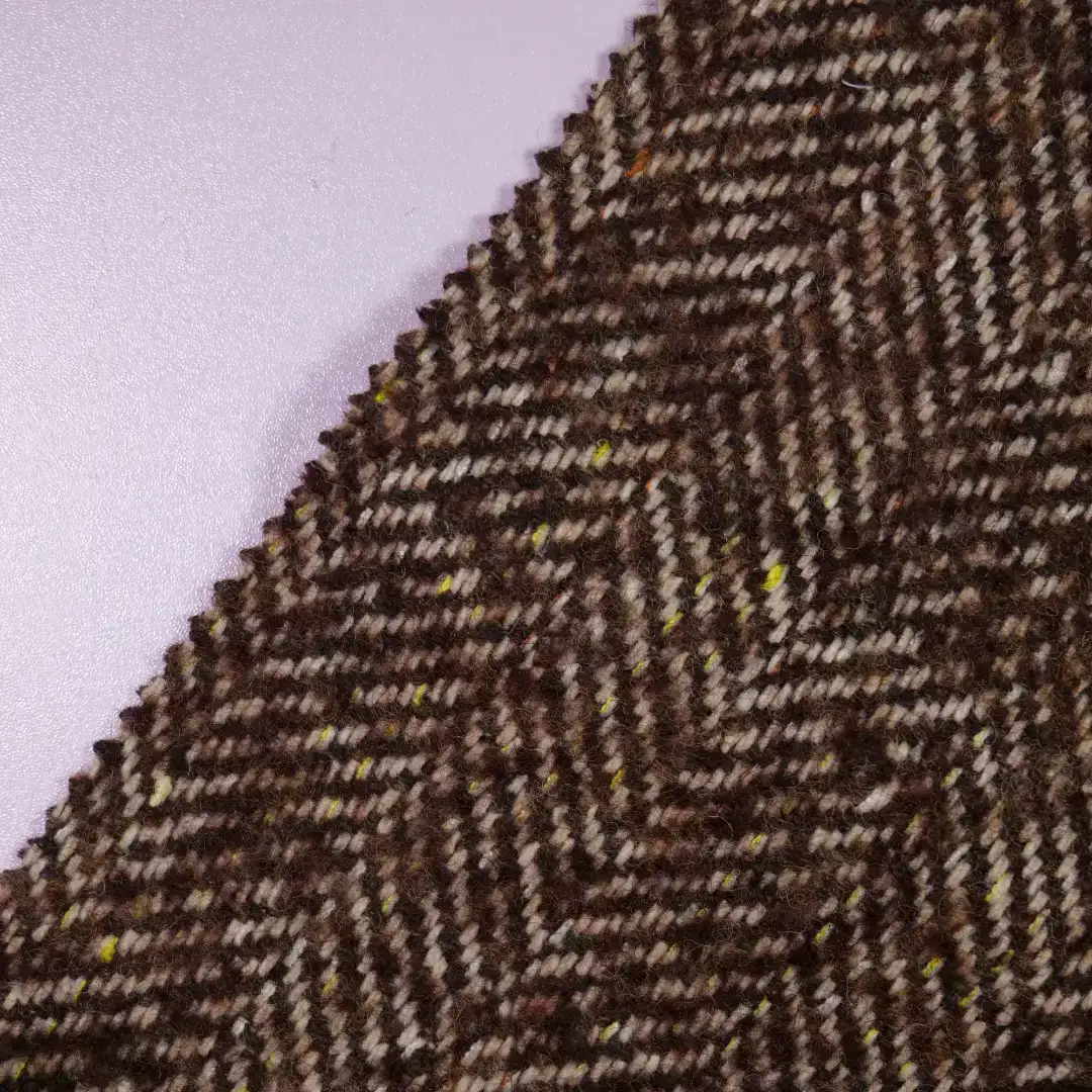 China Fabric for Jackets,Overcoat Woolen Herringbone Woolen Chemical Fiber Wool brown color buy from China wholesaler bulk order at wholesale price free worldwide shipping Alibaba