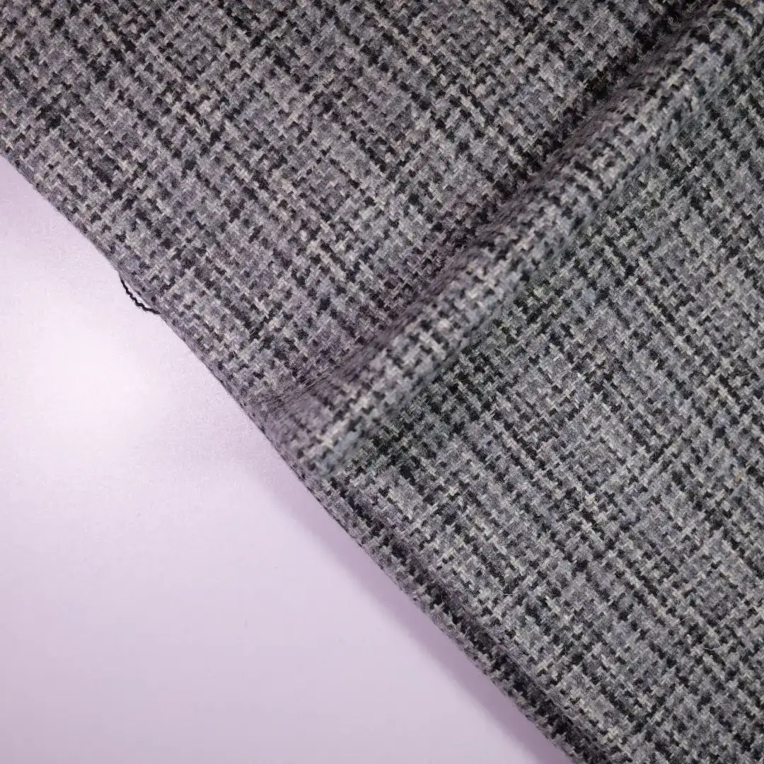 China Fabric for Pants,Blazer,Skirt,Over Shirt Chanel-Style Fabric Woolen Polyester Wool Chemical Fiber Black color buy from China wholesaler bulk order at wholesale price free worldwide shipping Alibaba