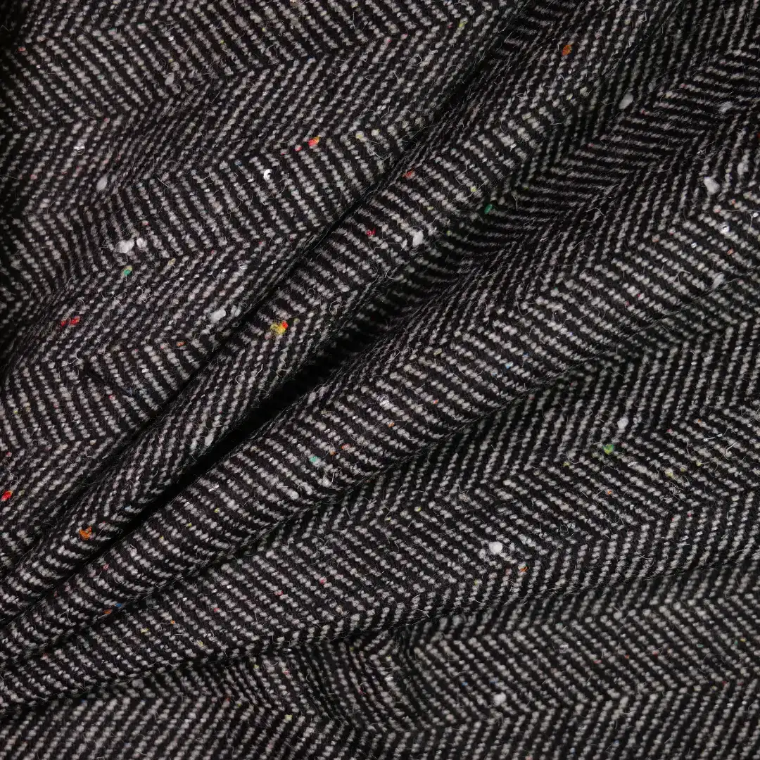 China Fabric for Suit Trouser,Blazer,Overcoat,Suit,Full-Zipper Cardigan  Chanel-Style Fabric Woolen Wool Polyester Chemical Fiber Black color buy from China wholesaler bulk order at wholesale price free worldwide shipping Alibaba