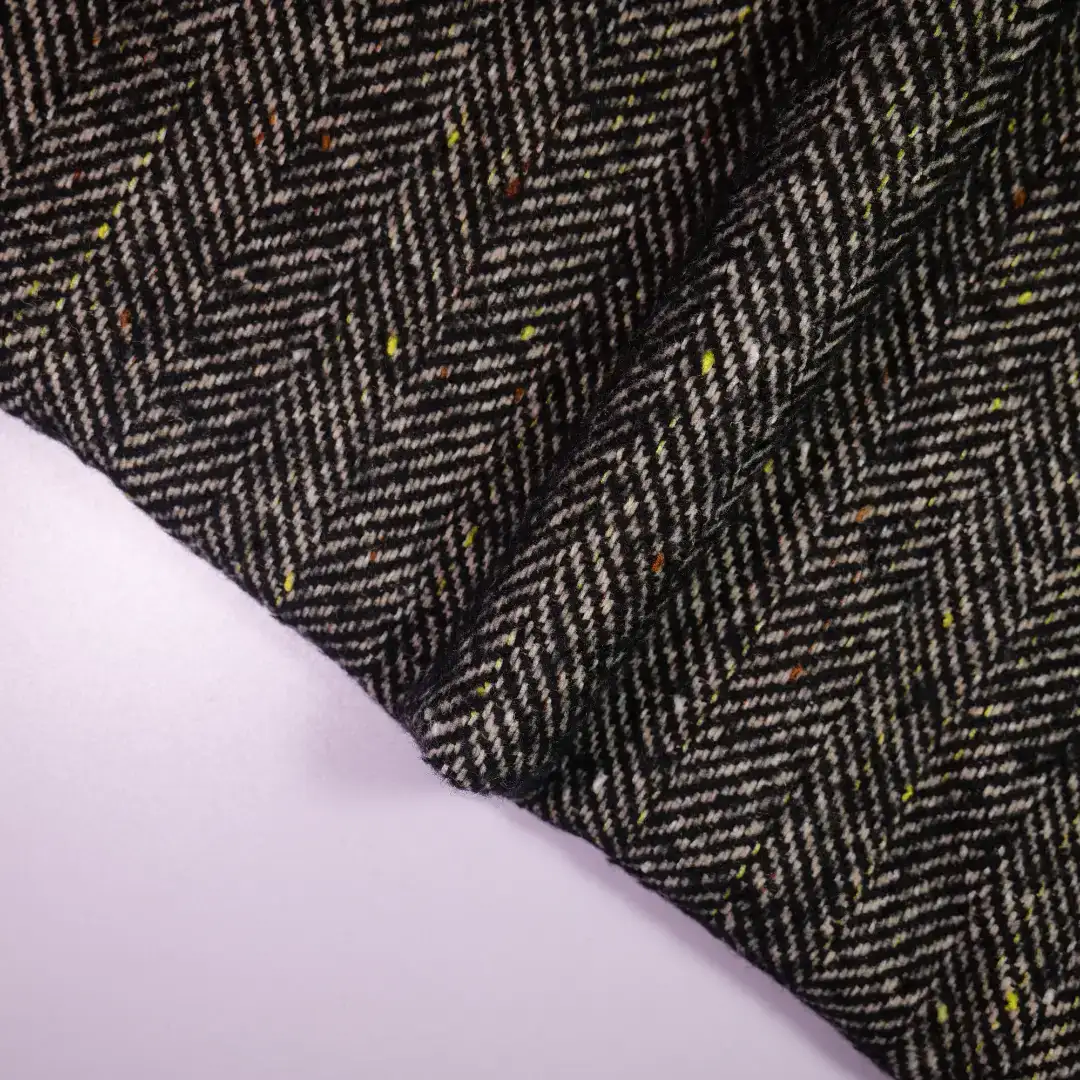 China Fabric for Jackets,Blazer,Overcoat,Suit Chanel-Style Fabric Woolen Polyester Wool Chemical Fiber Black color buy from China wholesaler bulk order at wholesale price free worldwide shipping Alibaba