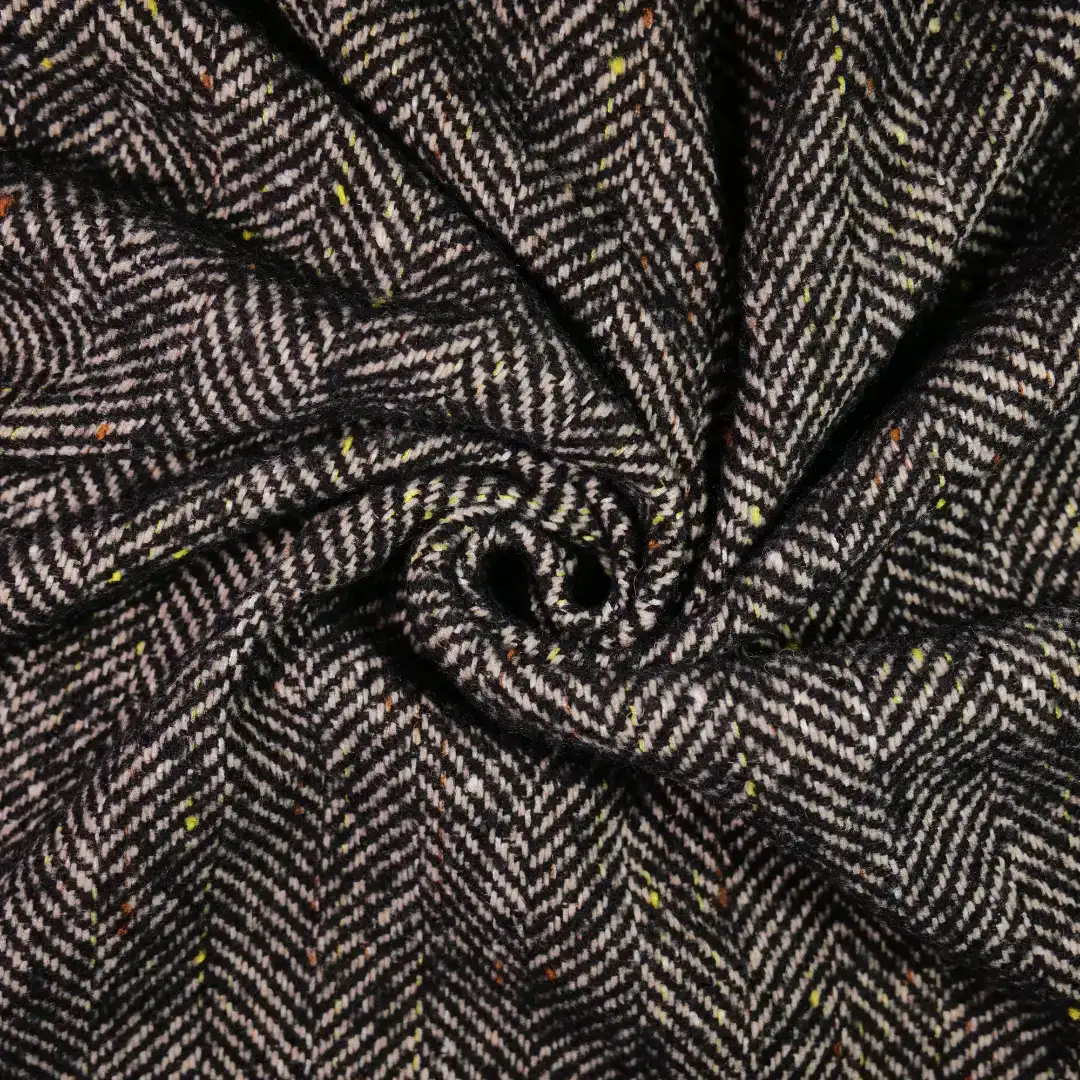 China Fabric for Jackets,Blazer,Overcoat,Suit Chanel-Style Fabric Woolen Polyester Wool Chemical Fiber Black color buy from China wholesaler bulk order at wholesale price free worldwide shipping Alibaba