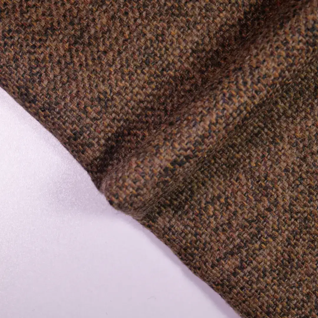 China Fabric for Pants,Jackets,Blazer,Overcoat Chanel-Style Fabric Woolen Polyester Chemical Fiber Wool Brown color buy from China wholesaler bulk order at wholesale price free worldwide shipping Alibaba