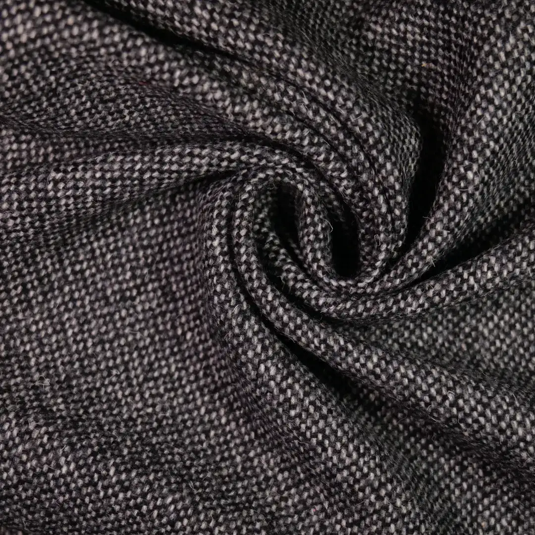 China Fabric for Suit Trouser,Jackets,Blazer,Overcoat,Suit Chanel-Style Fabric Woolen Polyester Wool Chemical Fiber Black color buy from China wholesaler bulk order at wholesale price free worldwide shipping Alibaba