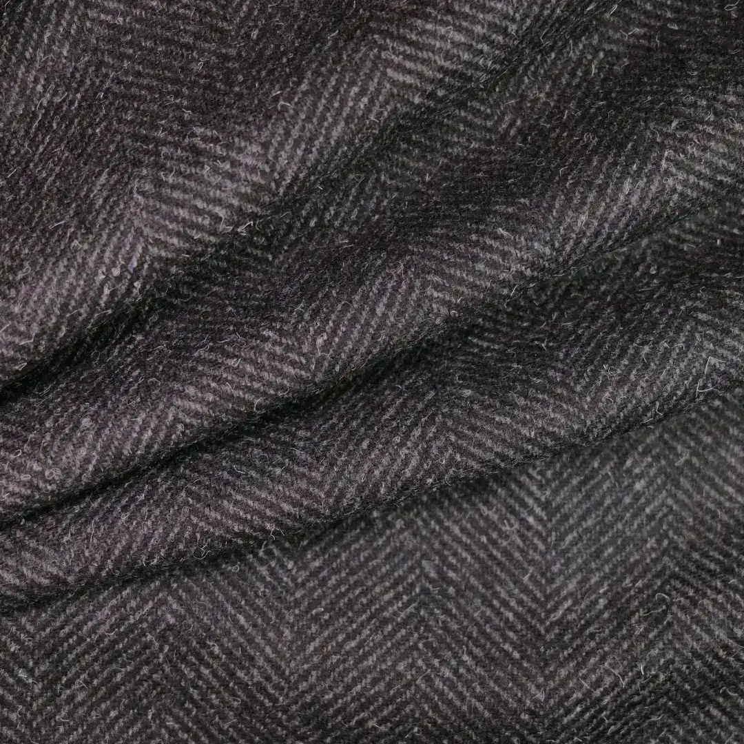 China Fabric for Suit Trouser,Jackets,Blazer,Overcoat Chanel-Style Fabric Woolen Polyester Wool Chemical Fiber dark Gray color buy from China wholesaler bulk order at wholesale price free worldwide shipping Alibaba