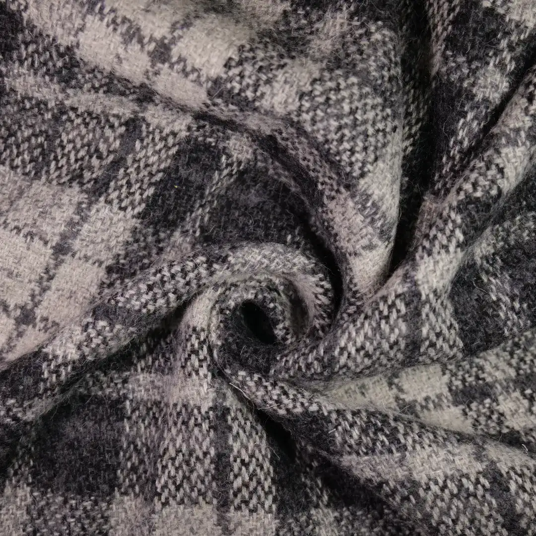 China Fabric for Pants,Jackets,Blazer,Overcoat,Suit Chanel-Style Fabric Woolen Polyester Wool Chemical Fiber Black color buy from China wholesaler bulk order at wholesale price free worldwide shipping Alibaba