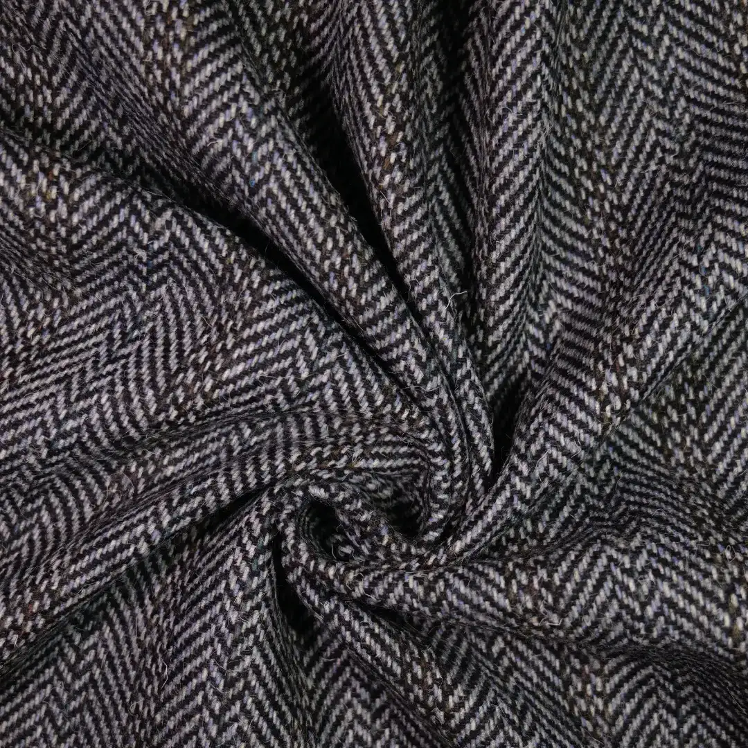 China Fabric for Suit Trouser,Blazer,Skirt,Suit Chanel-Style Fabric Woolen Polyester Wool Chemical Fiber Black color buy from China wholesaler bulk order at wholesale price free worldwide shipping Alibaba