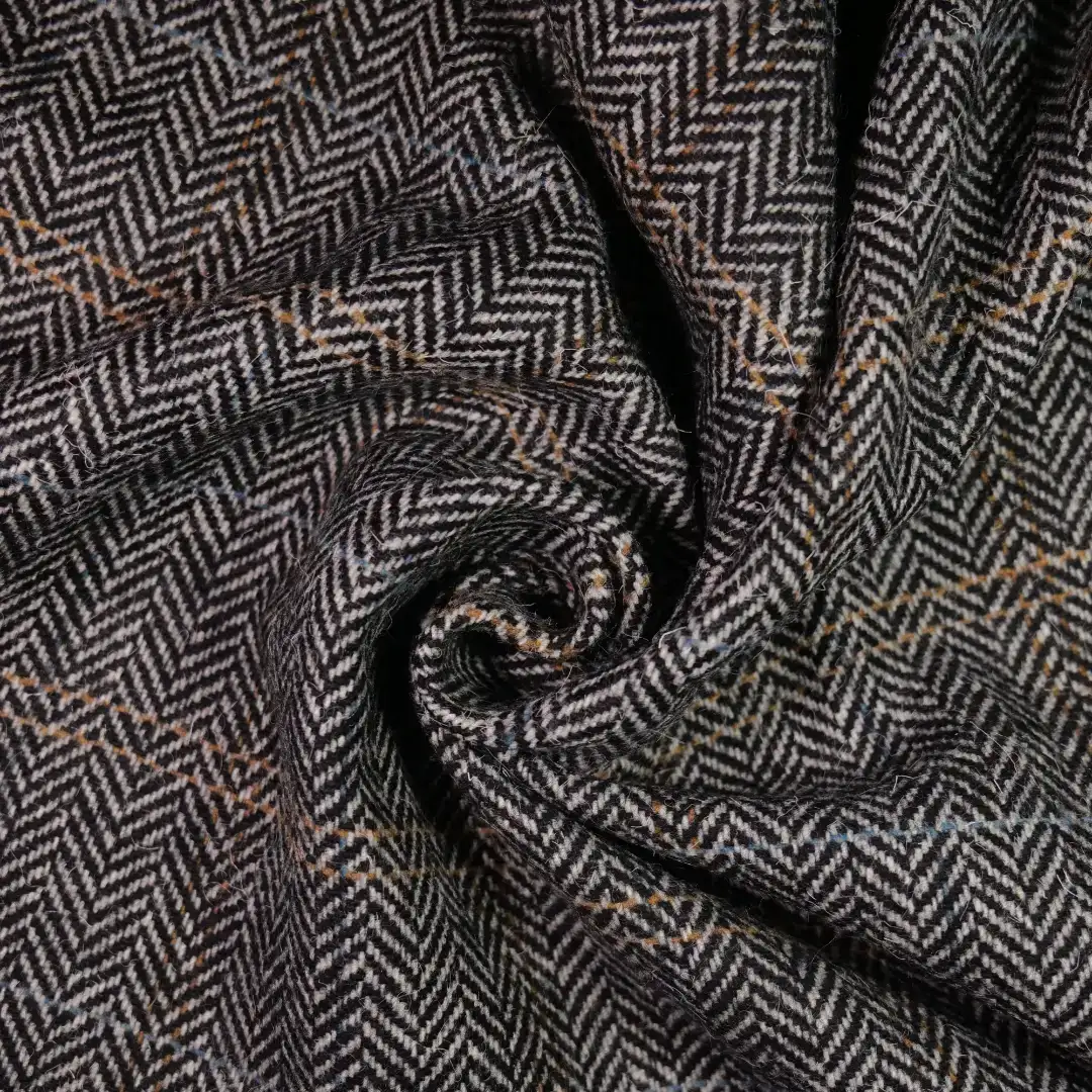 China Fabric for Suit Trouser,Blazer,Skirt ,Over Shirt Chanel-Style Fabric Woolen Polyester Chemical Fiber Wool Black color buy from China wholesaler bulk order at wholesale price free worldwide shipping Alibaba
