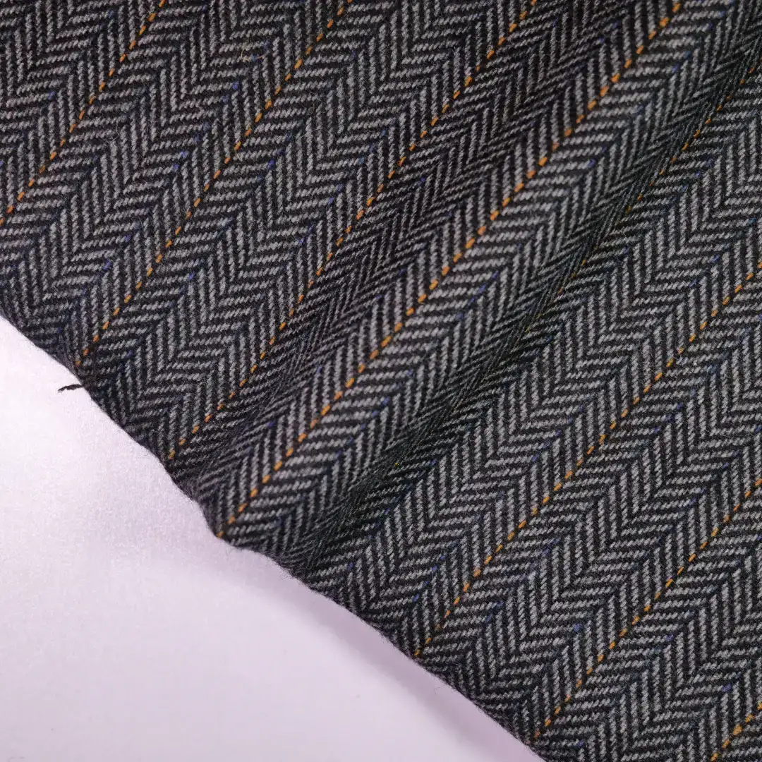 China Fabric for Pants,Suit Trouser,Blazer,Suit,Full-Zipper Cardigan  Chanel-Style Fabric Woolen Polyester Wool Chemical Fiber DarkGray color buy from China wholesaler bulk order at wholesale price free worldwide shipping Alibaba