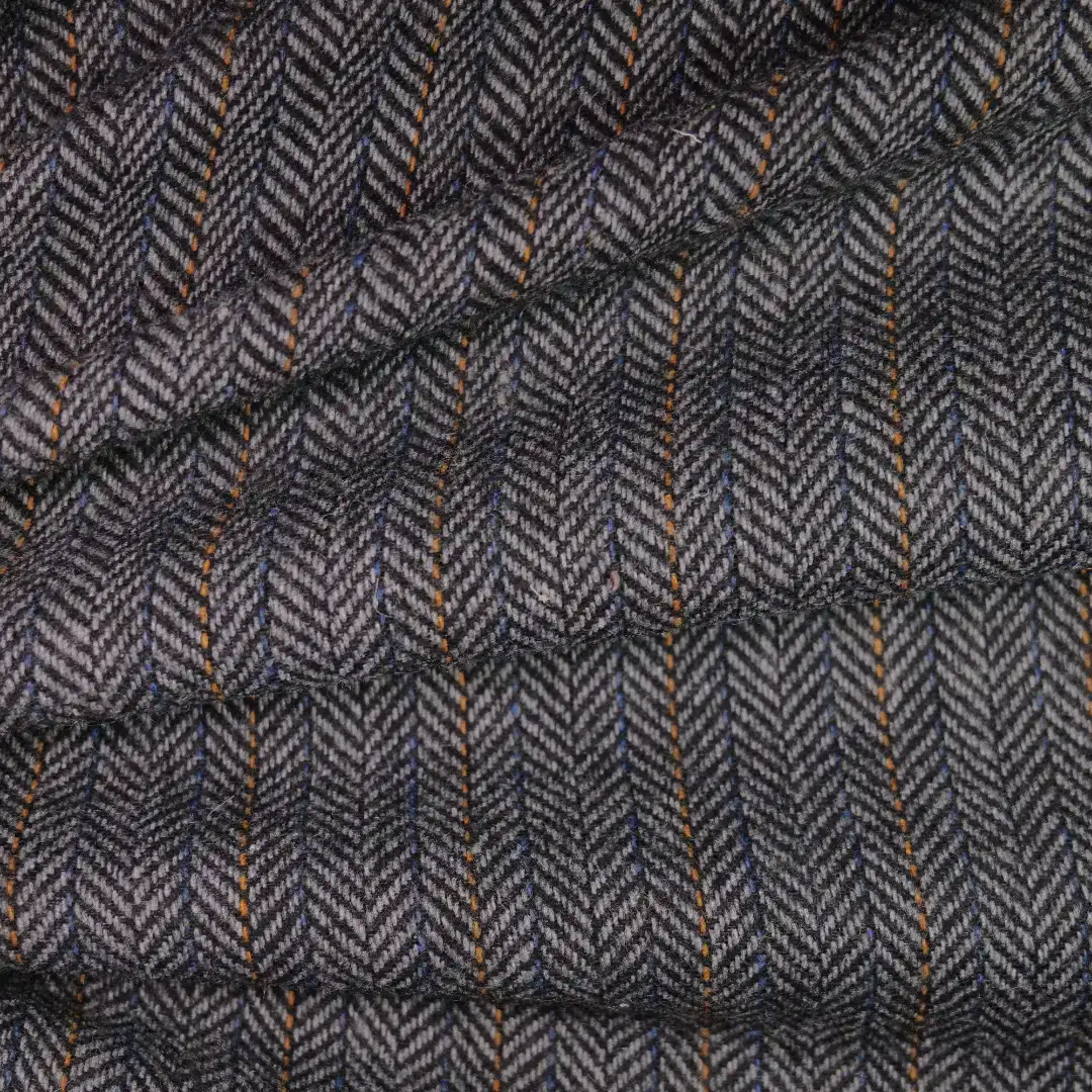 China Fabric for Pants,Suit Trouser,Blazer,Suit,Full-Zipper Cardigan  Chanel-Style Fabric Woolen Polyester Wool Chemical Fiber DarkGray color buy from China wholesaler bulk order at wholesale price free worldwide shipping Alibaba
