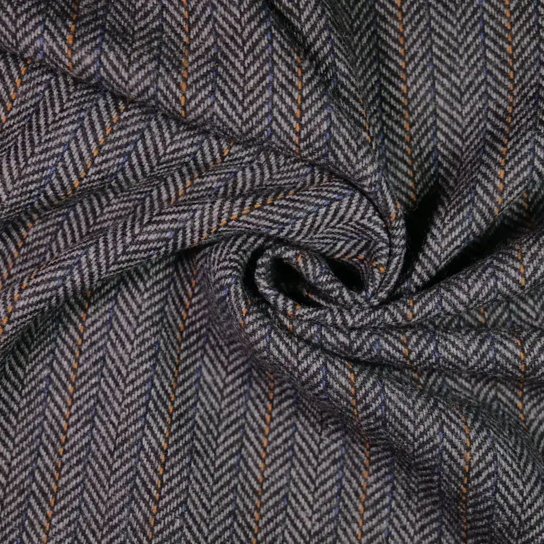 China Fabric for Pants,Suit Trouser,Blazer,Suit,Full-Zipper Cardigan  Chanel-Style Fabric Woolen Polyester Wool Chemical Fiber DarkGray color buy from China wholesaler bulk order at wholesale price free worldwide shipping Alibaba