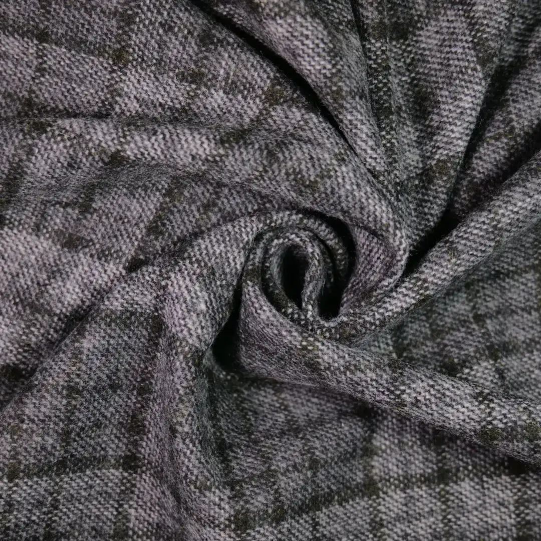 China Fabric for Suit Trouser,Jackets,Blazer,Overcoat Chanel-Style Fabric Woolen Wool Polyester Chemical Fiber Black color buy from China wholesaler bulk order at wholesale price free worldwide shipping Alibaba