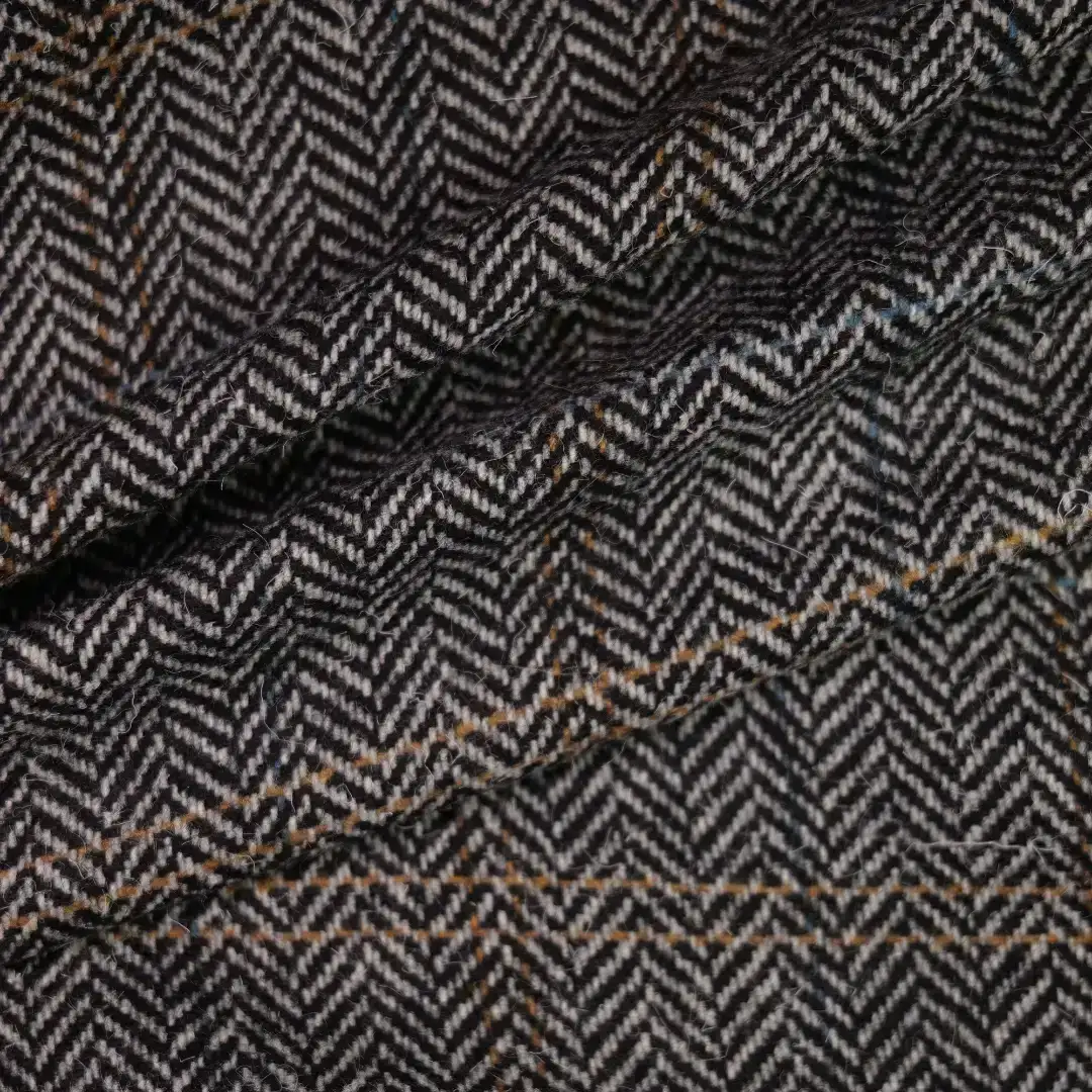 China Fabric for Pants,Jackets,Blazer,Overcoat Chanel-Style Fabric Woolen Polyester Wool Chemical Fiber DarkGrey color buy from China wholesaler bulk order at wholesale price free worldwide shipping Alibaba