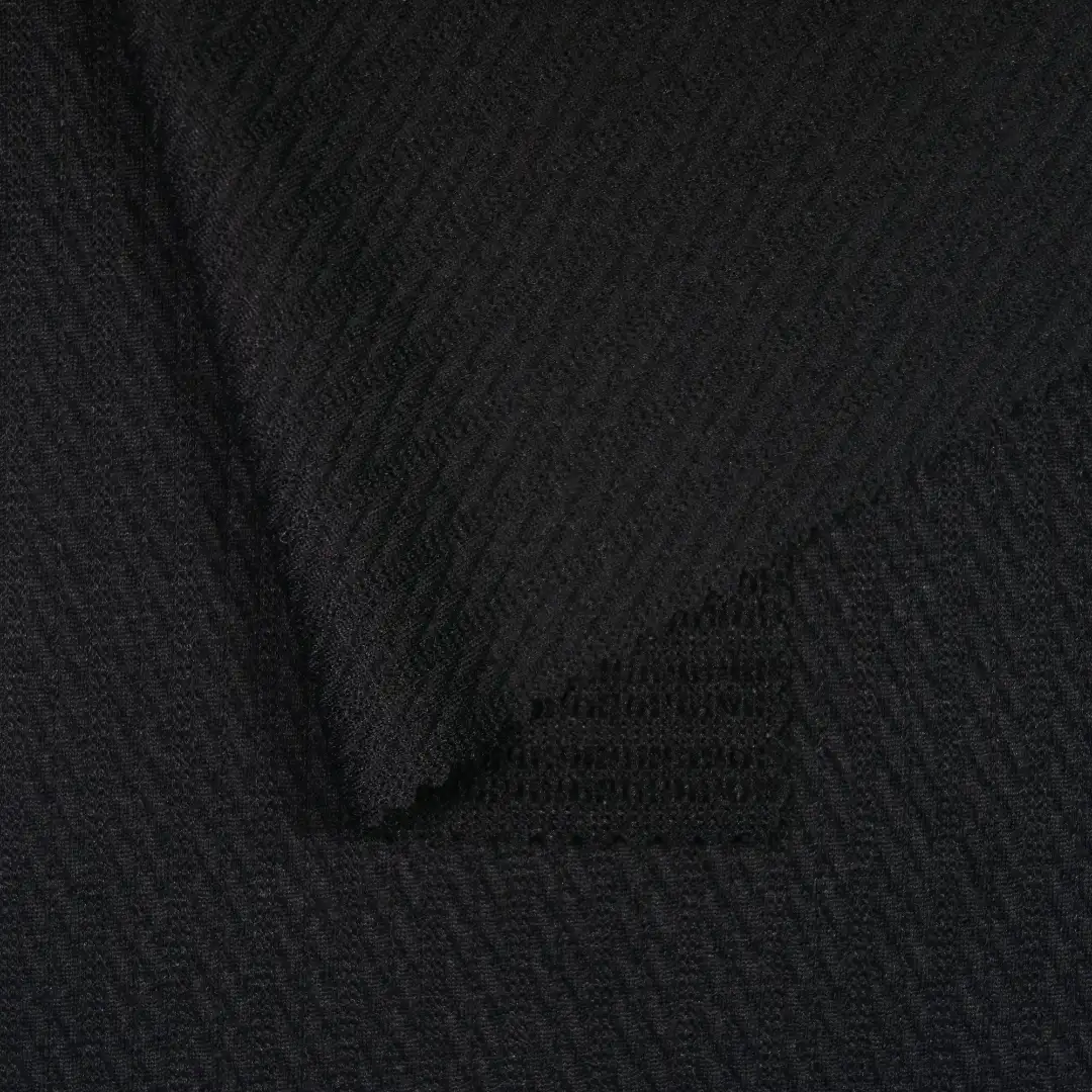 China Fabric for T-shirt ,Polo T-shirt  Jacquard Knit Fabric Polyester Spandex black color buy from China wholesaler bulk order at wholesale price free worldwide shipping Alibaba