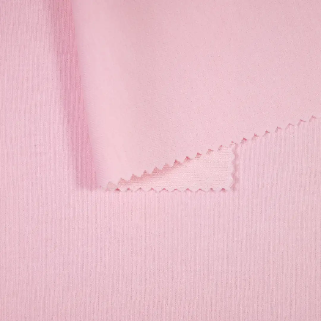 China Fabric for Jackets,Tracksuits Scuba Knit Fabric Polyester Cotton Spandex pink color buy from China wholesaler bulk order at wholesale price free worldwide shipping Alibaba