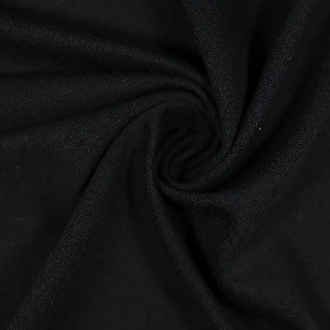 China Fabric for T-Shirt,Skirt,Shorts,Backless Beach Dress Single Jersey Knit Fabric Polyester BLACK color buy from China wholesaler bulk order at wholesale price free worldwide shipping Alibaba