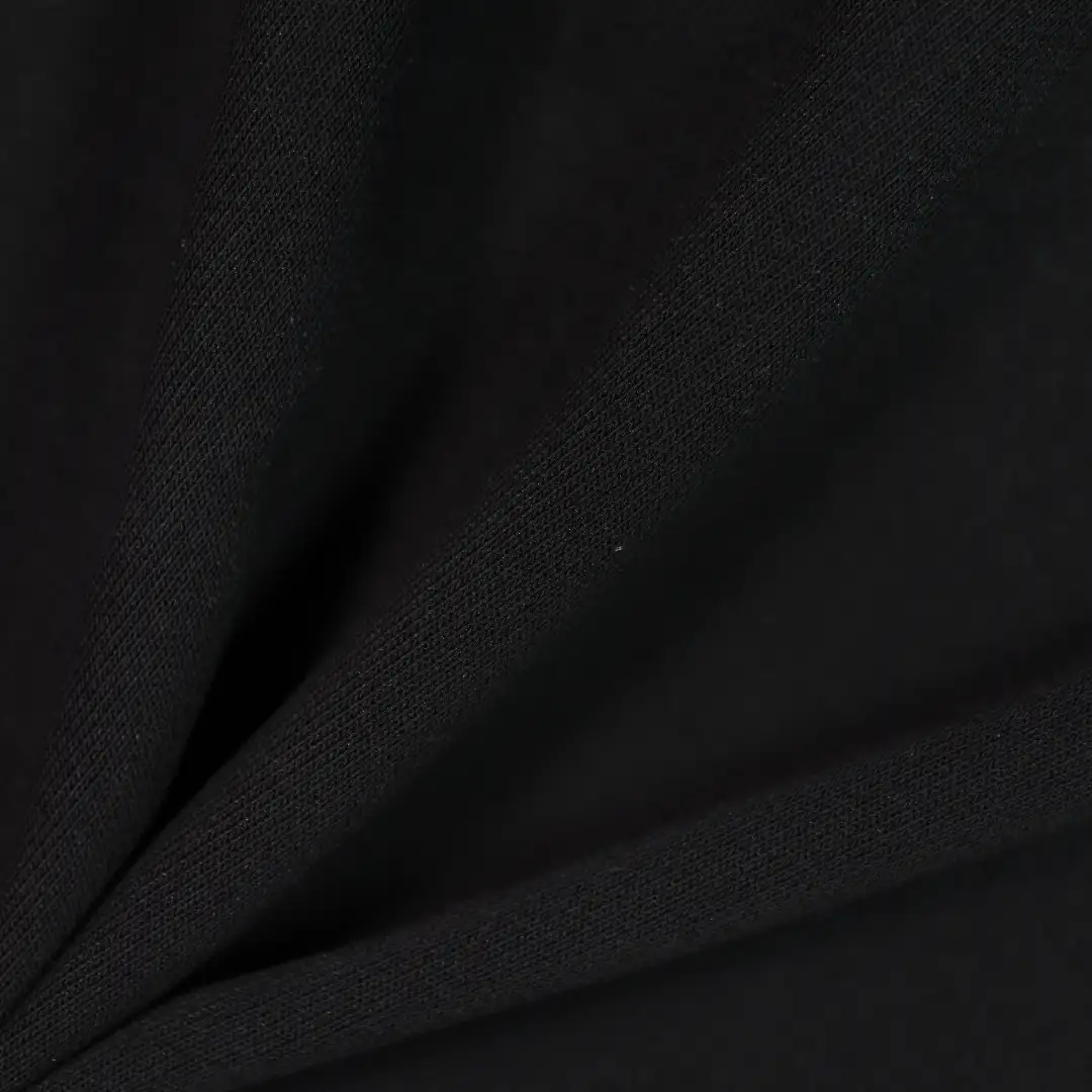 China Fabric for Skirt,Hoodie,Dresses (Pullover) (Sweater) Ponte Roma Knit Fabric Polyester Cotton black color buy from China wholesaler bulk order at wholesale price free worldwide shipping Alibaba