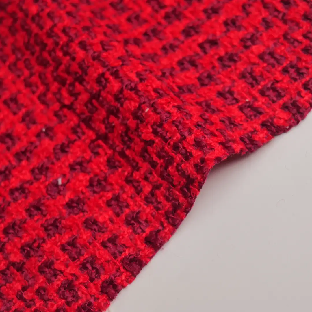 China Fabric for Trench Coat,Overcoat Woolen Jacquard Woolen Polyester RED color buy from China wholesaler bulk order at wholesale price free worldwide shipping Alibaba