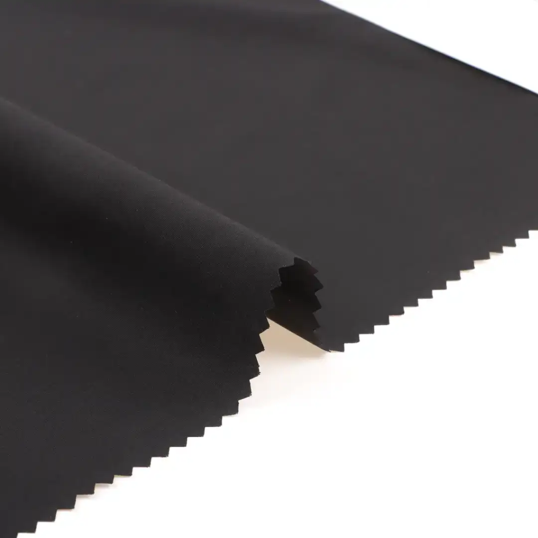 China Fabric for Down Jacket,Padded Jacket Polyester Pongee Synthetic Woven Fabric Polyester Black color buy from China wholesaler bulk order at wholesale price free worldwide shipping Alibaba