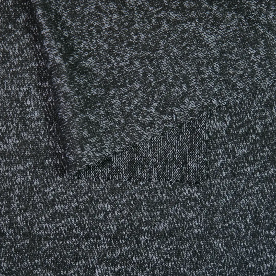 China Fabric for Open Cardigan  Hacci Knit Fabric Rayon Polyester Spandex grey color buy from China wholesaler bulk order at wholesale price free worldwide shipping Alibaba
