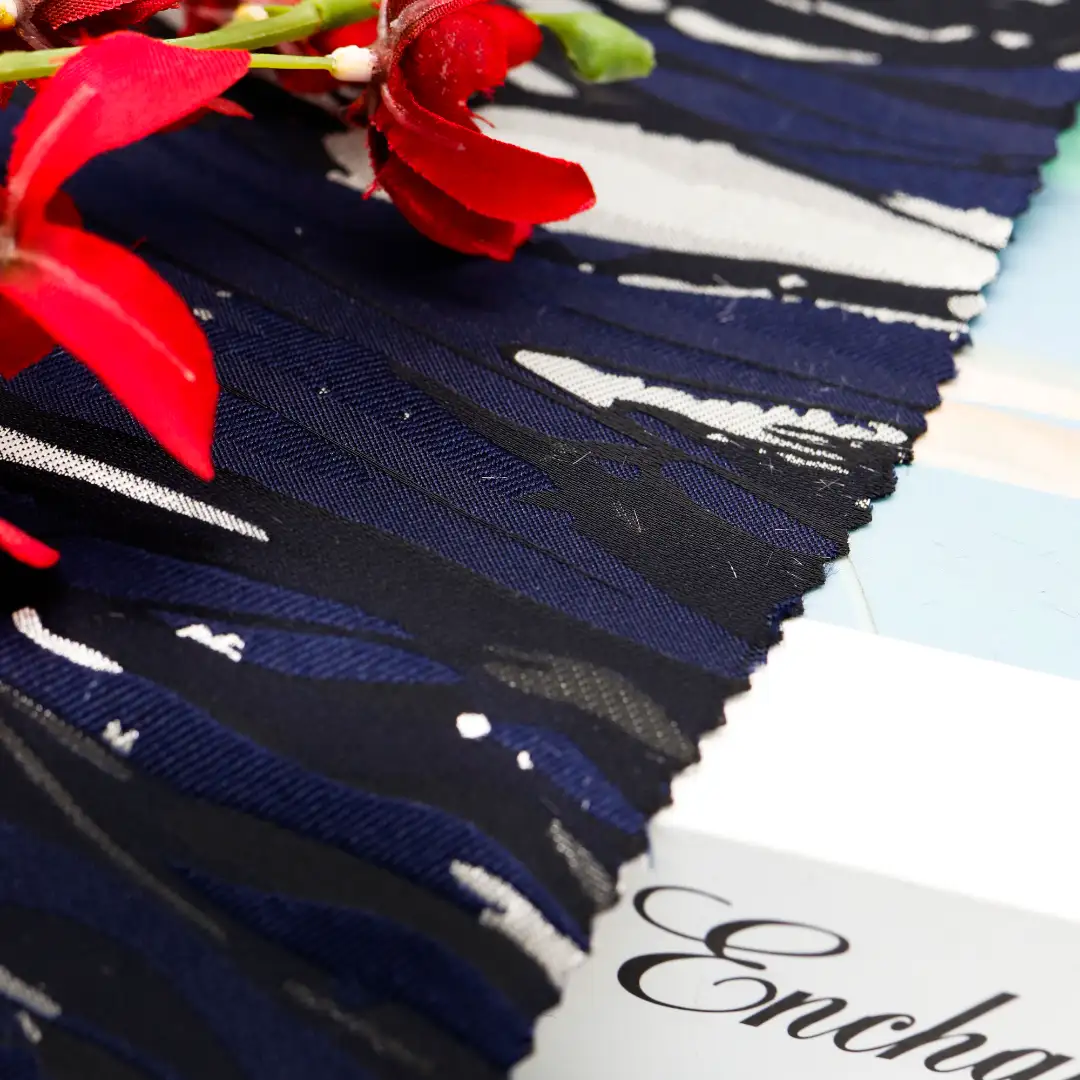 China Fabric for Blouse,Crop Top,Over Shirt Polyester Jacquard Synthetic Woven Fabric Polyester jacquard color buy from China wholesaler bulk order at wholesale price free worldwide shipping Alibaba