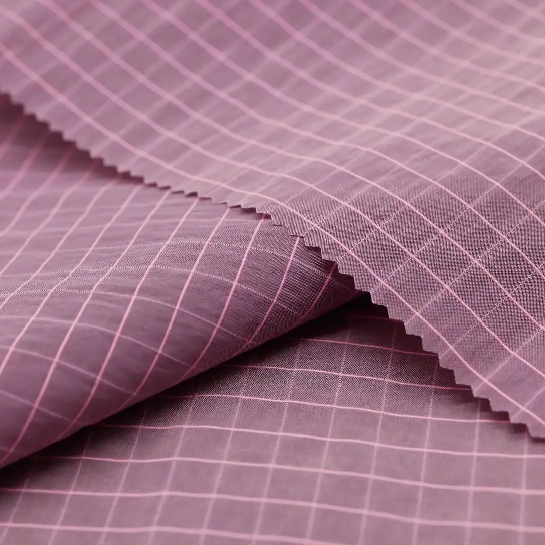 China Fabric for Shirt,Blouse,Shirt Long Sleeve Button ,Over Shirt Nylon Crepe Synthetic Woven Fabric Nylon purple color buy from China wholesaler bulk order at wholesale price free worldwide shipping Alibaba