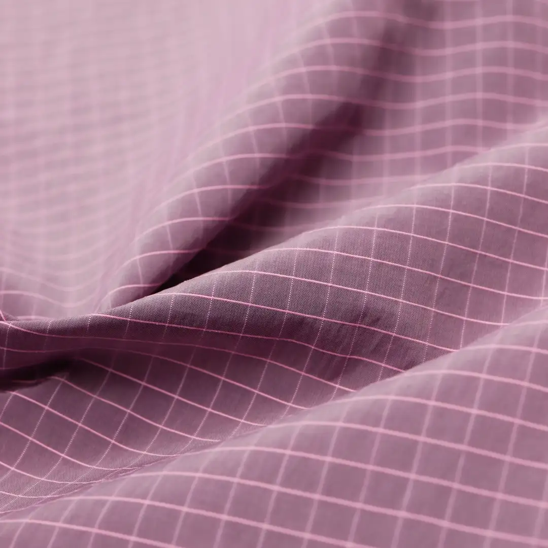 China Fabric for Shirt,Blouse,Shirt Long Sleeve Button ,Over Shirt Nylon Crepe Synthetic Woven Fabric Nylon purple color buy from China wholesaler bulk order at wholesale price free worldwide shipping Alibaba