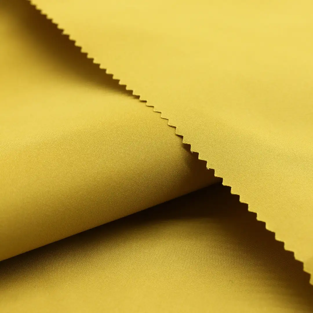 China Fabric for Shirt,Blouse,Shirt Long Sleeve Button ,Over Shirt Polyester Memory Fabric Synthetic Woven Fabric Polyester YELLOW color buy from China wholesaler bulk order at wholesale price free worldwide shipping Alibaba