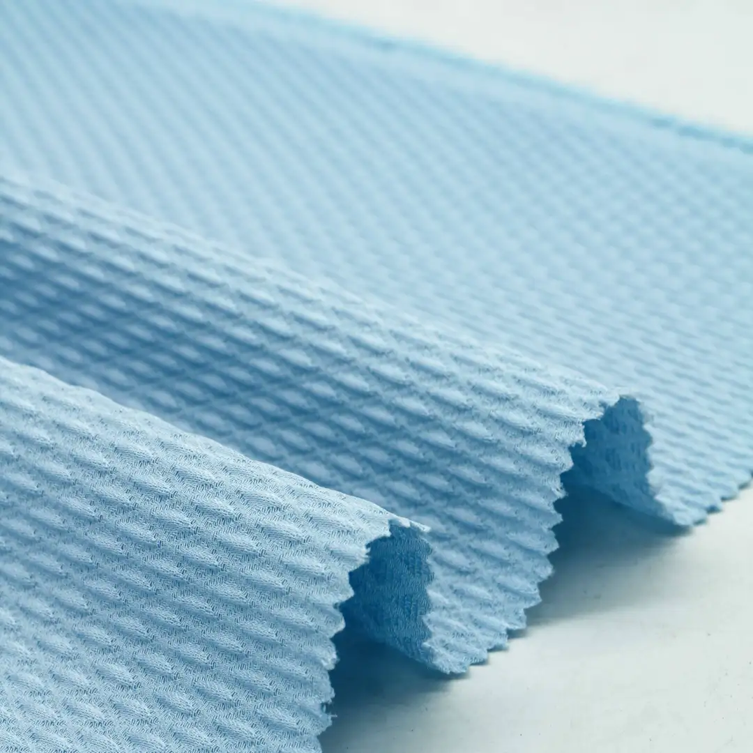 China Fabric for Blouse Jacquard Natural Woven Fabric Acetate Polyester Spandex blue color buy from China wholesaler bulk order at wholesale price free worldwide shipping Alibaba