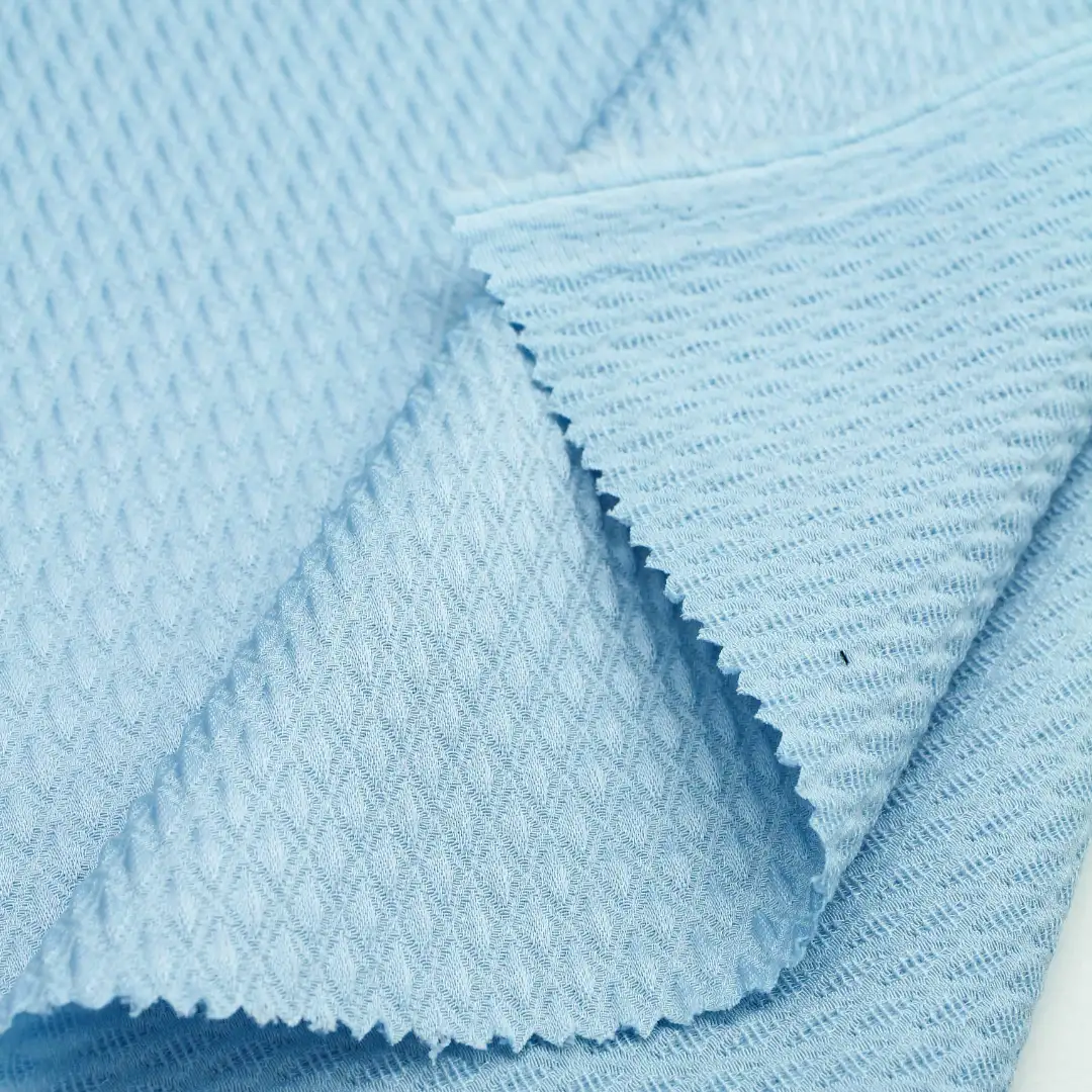 China Fabric for Blouse Jacquard Natural Woven Fabric Acetate Polyester Spandex blue color buy from China wholesaler bulk order at wholesale price free worldwide shipping Alibaba