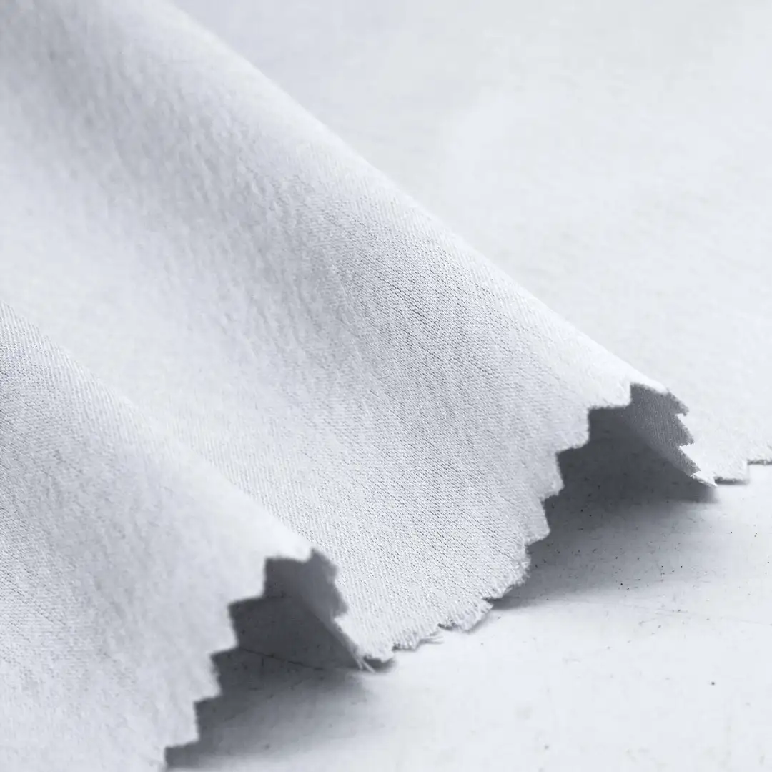 China Fabric for Blazer,Blouse Cotton Twill Natural Woven Fabric Acetate Polyester Silver-white color buy from China wholesaler bulk order at wholesale price free worldwide shipping Alibaba