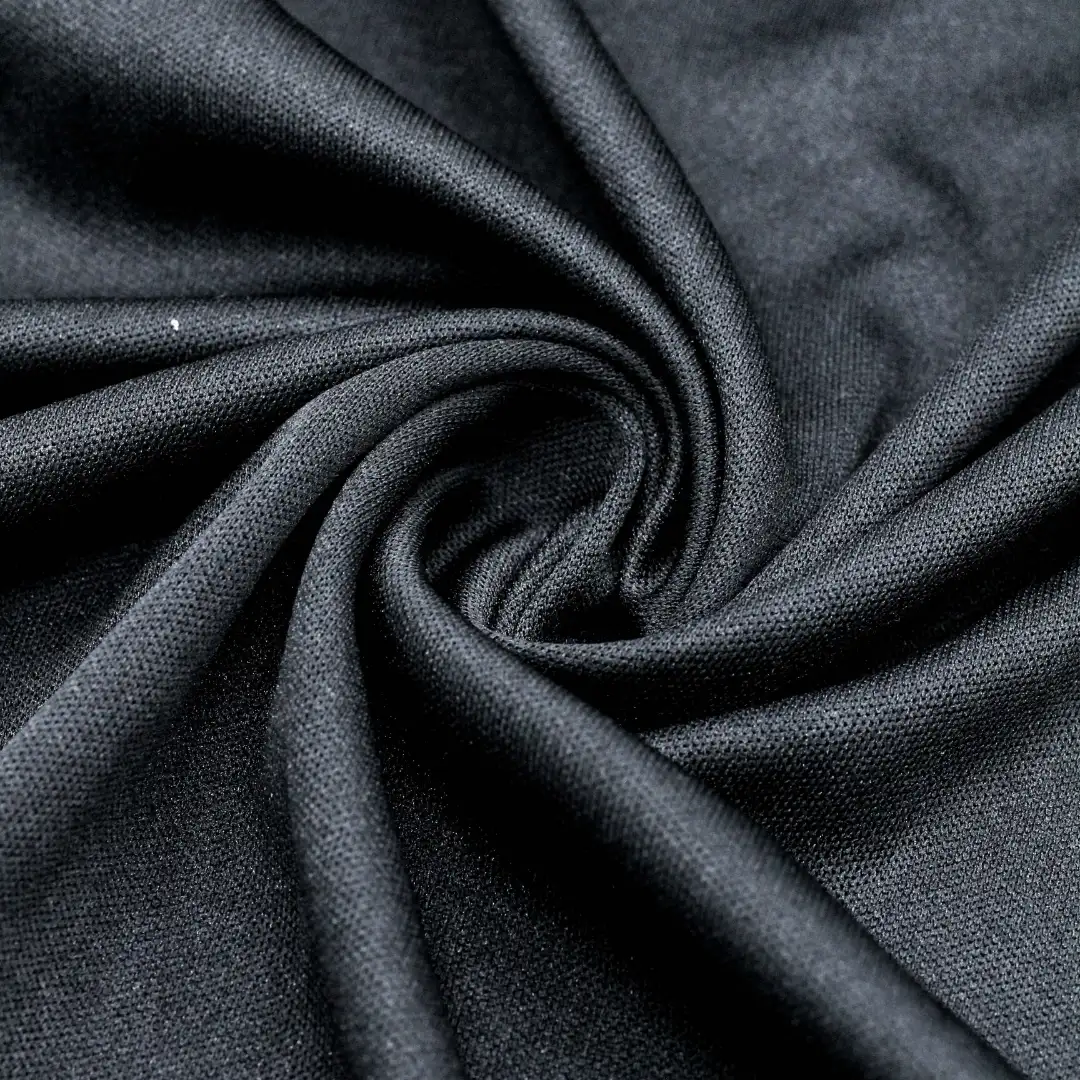 China Fabric for Interlining Interlock Knit Fabric Polyester black color buy from China wholesaler bulk order at wholesale price free worldwide shipping Alibaba